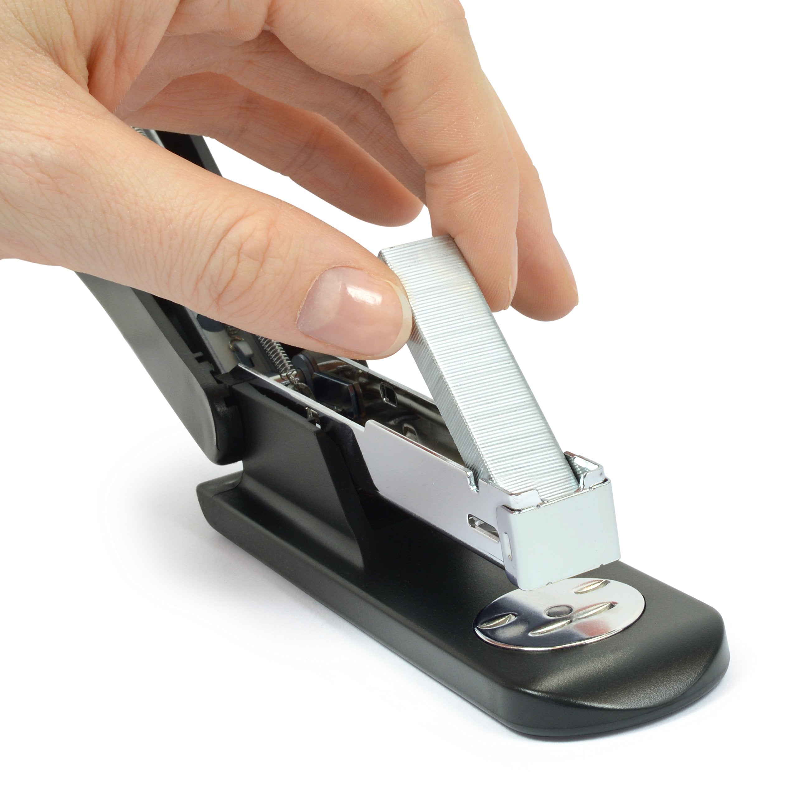 RAPESCO 1472 ECO Sting Ray Desktop Stapler - Half Strip, Black, Includes R4 Remover & 5000 Staples 4