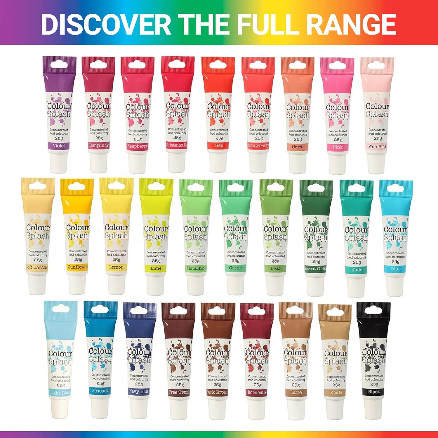 Colour Splash - Food Colouring Gel Tube Edible Highly Concentrated 7