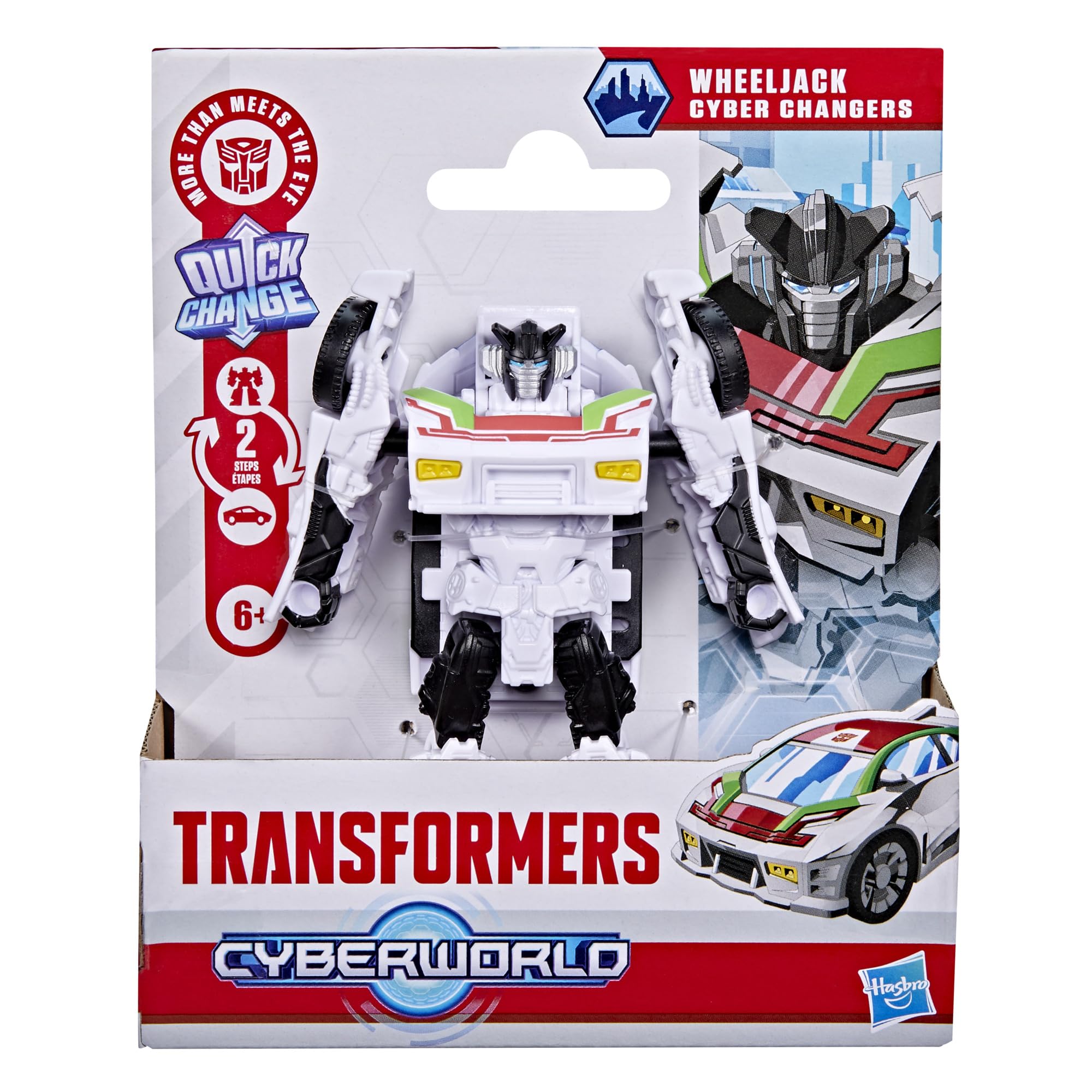 Transformers CYBERWORLD Wheeljack Action Figure - 2-in-1 Conversion | 4-Inch Robot 2