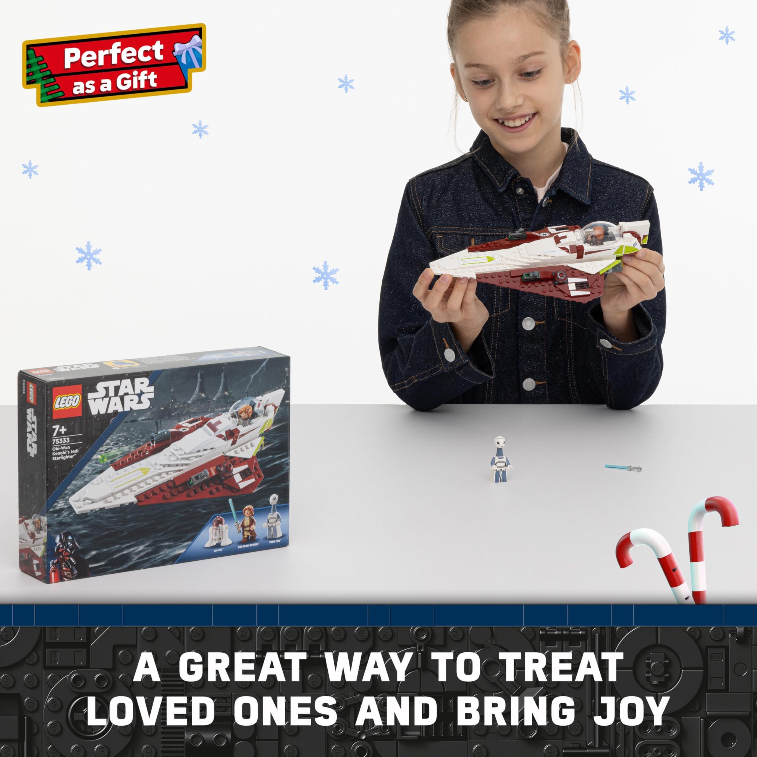 LEGO 75333 Star Wars Obi-Wan Kenobi’s Jedi Starfighter Building Set for Kids 7+ 2