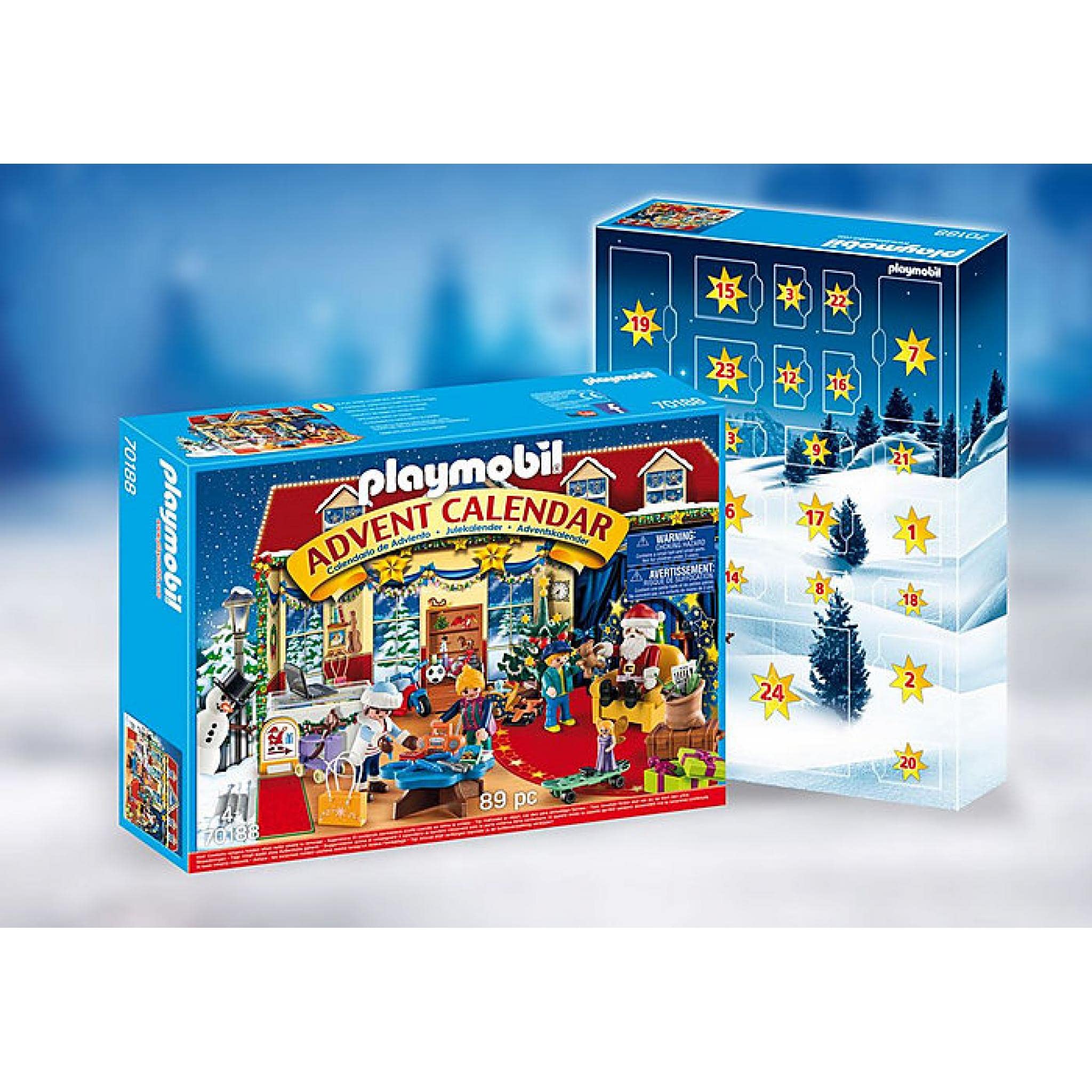 PLAYMOBIL Weihnachts-Spielzeugladen-Adventskalender (70188) – 24-Tage-Ferienspielset