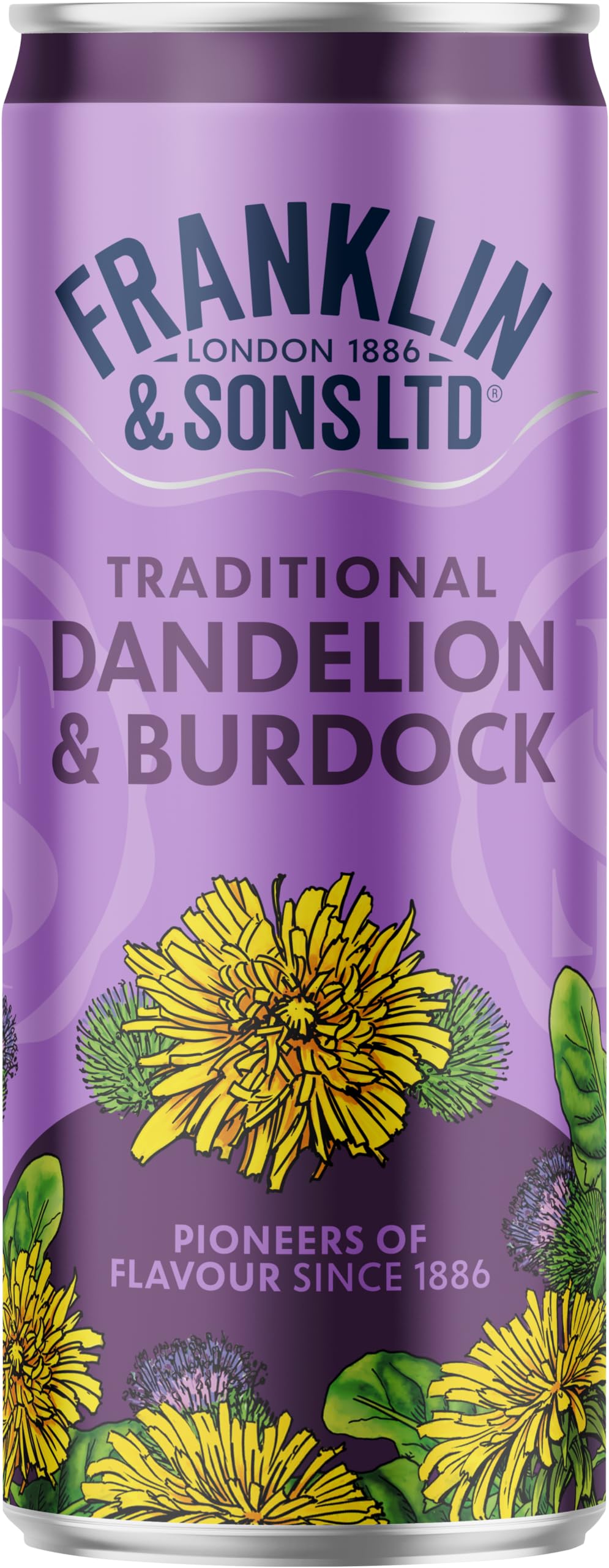Franklin & Sons - Dandelion & Burdock 12 x 250ml Cans