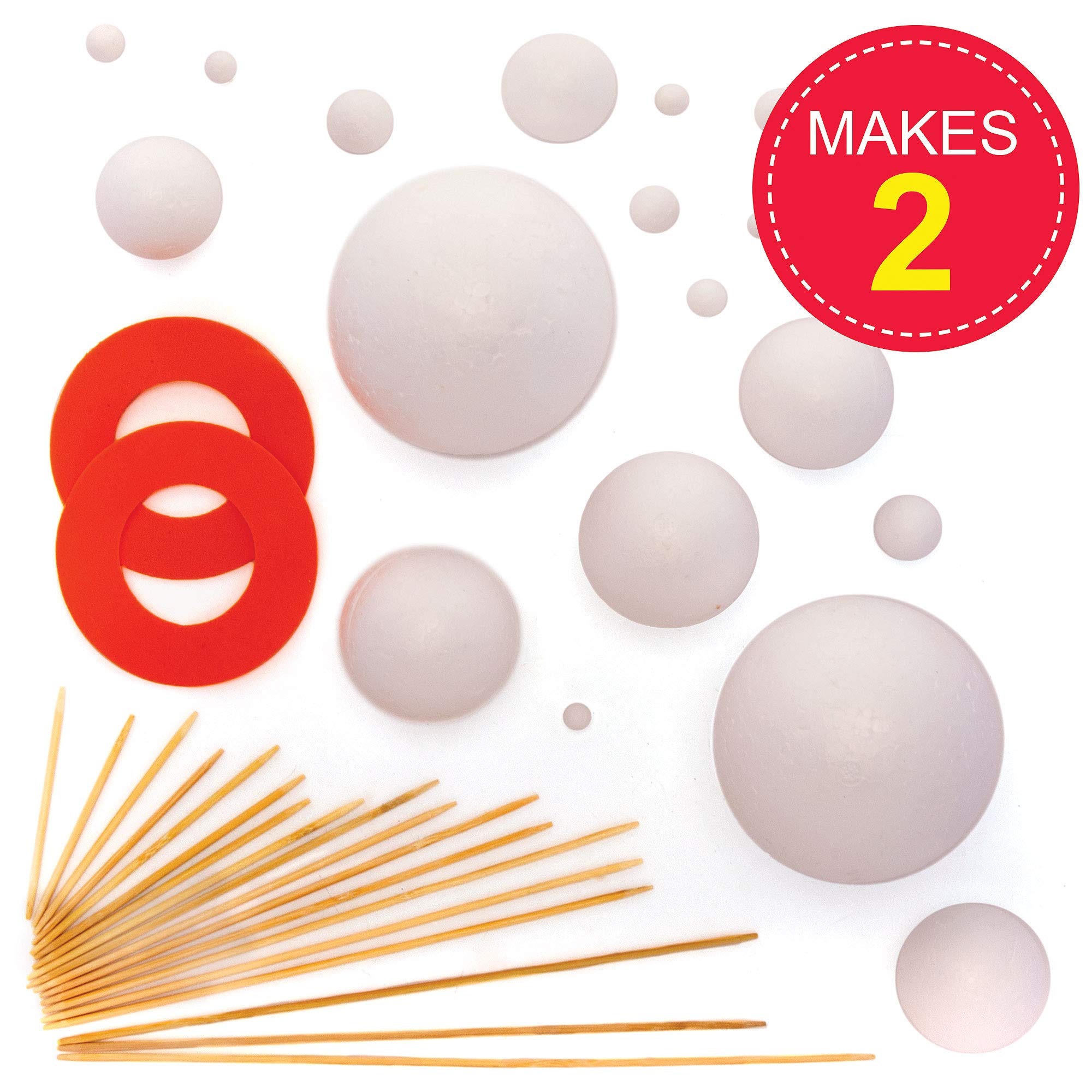 Baker Ross EV8302 Make Your Own Solar System Kits - Pack of 2 | Ages 6+ 2