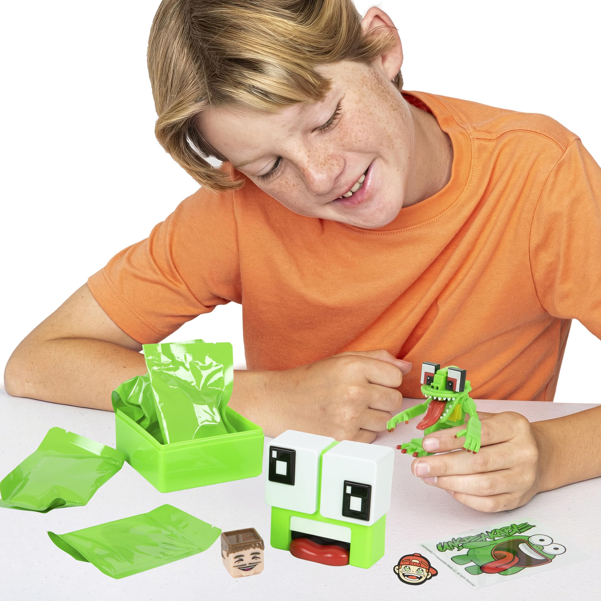 Unspeakable Mystery Capsule Series 1 - Includes Mini Figure, Blok Headz, Shoe Charm, Sticker | Ages 5+