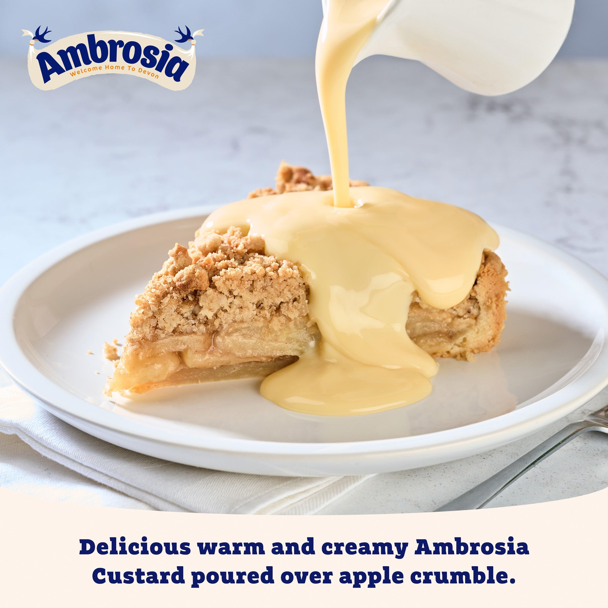 Ambrosia Banana Flavour Devon Custard Pots, Creamy Ready-to-Eat Dessert, 12 x 150g Pots 6