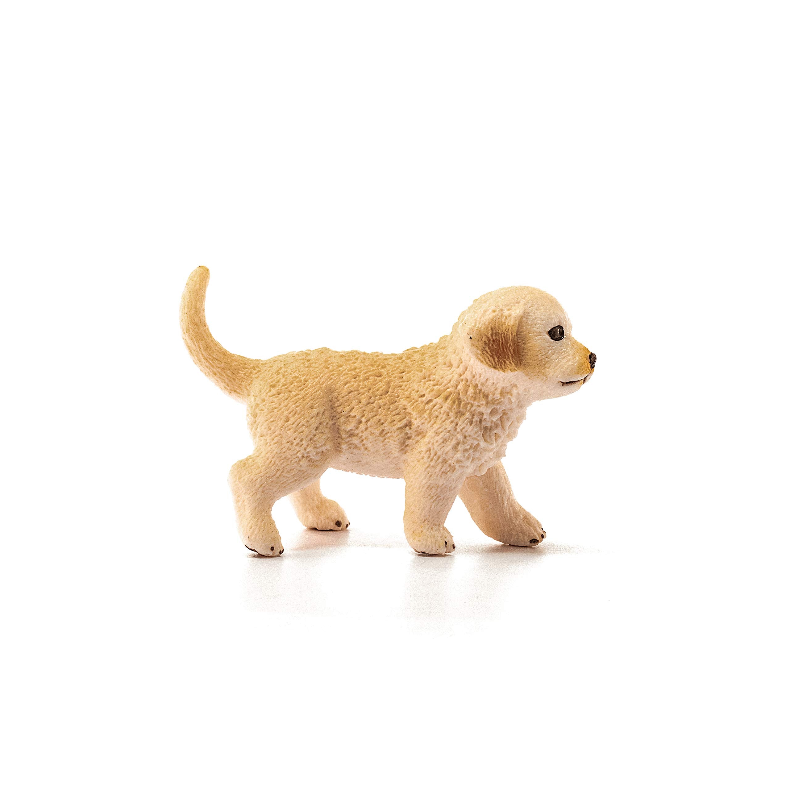 Schleich 16396 Golden Retriever Puppy Figurine - Individually Hand-Painted, Lifelike Farm World Toy for Kids 4