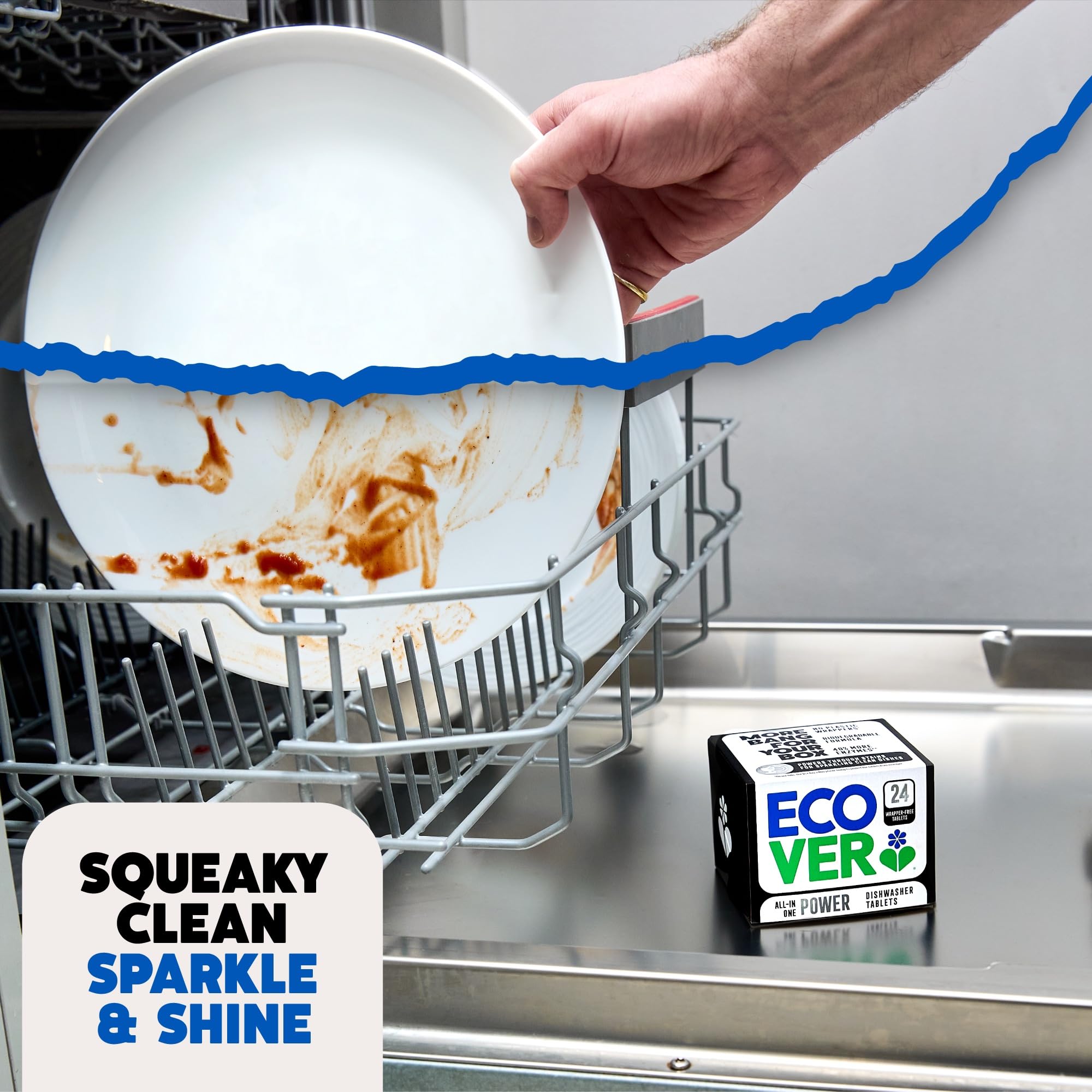 Ecover - All-In-One Power Dishwasher Tablets with Salt & Rinse Aid 9