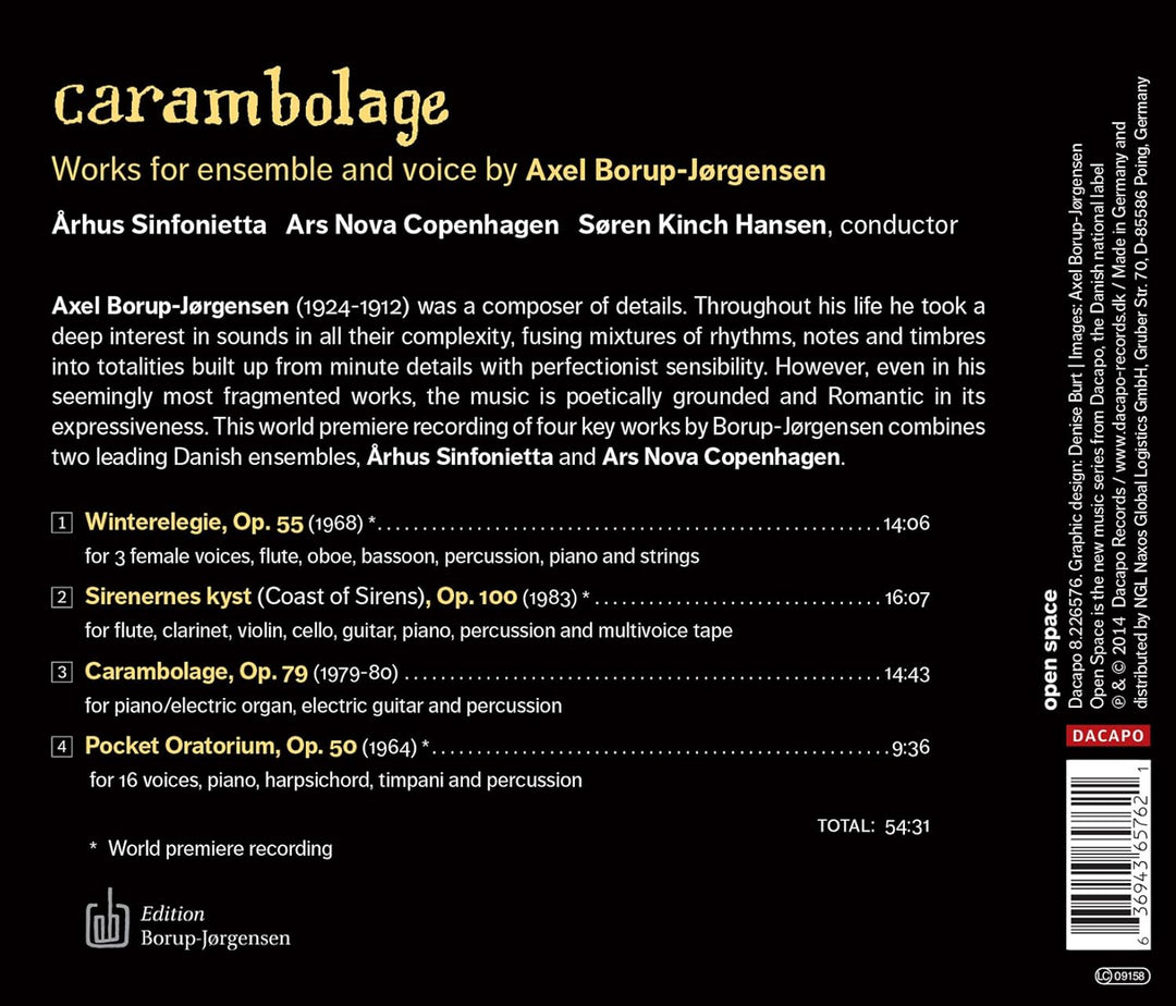 Axel Borup-Jørgensen - Carambolage [Audio CD]