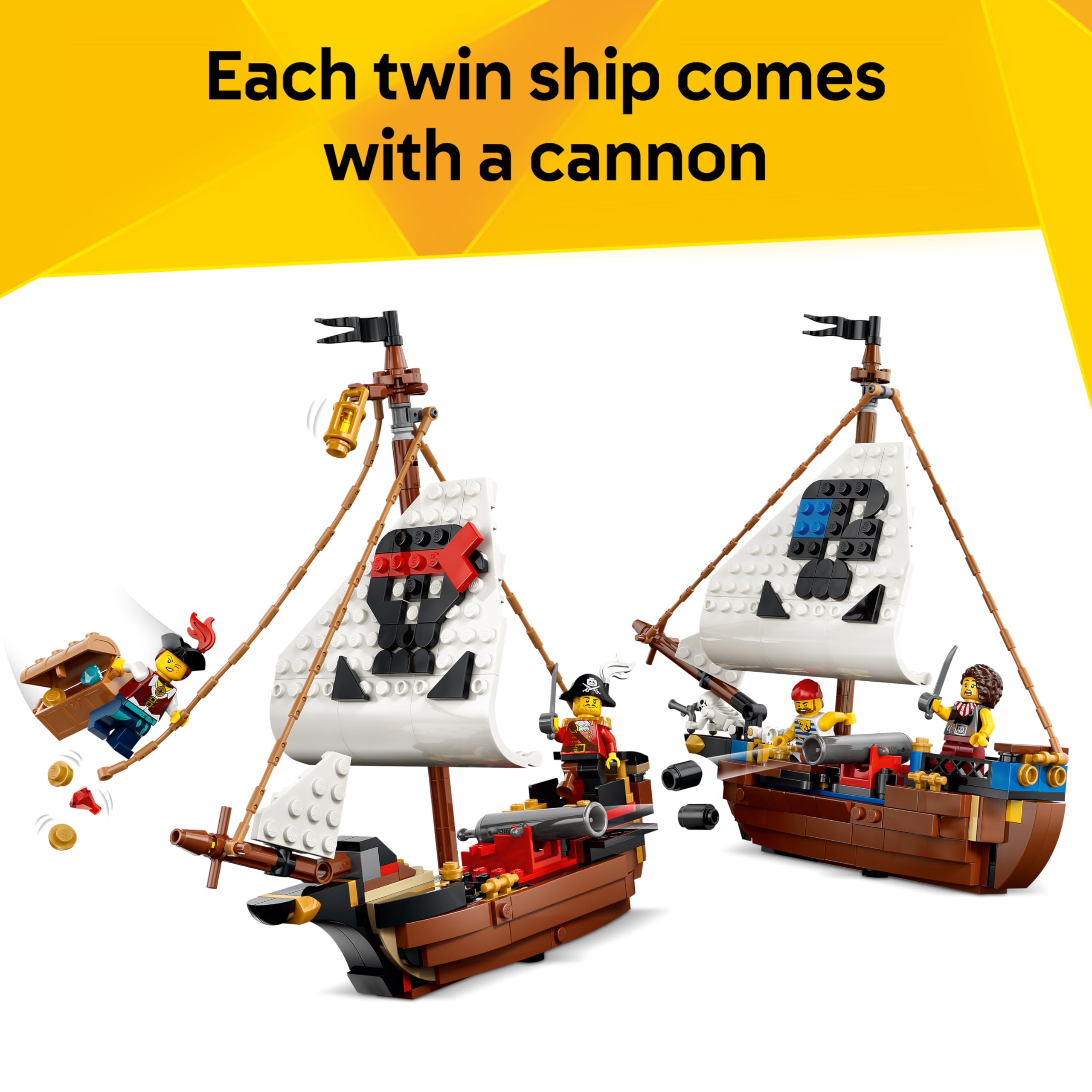 LEGO Creator 3 in 1 Iconic Pirate Ship Toy - 3 Models in 1, Ages 9+ 5