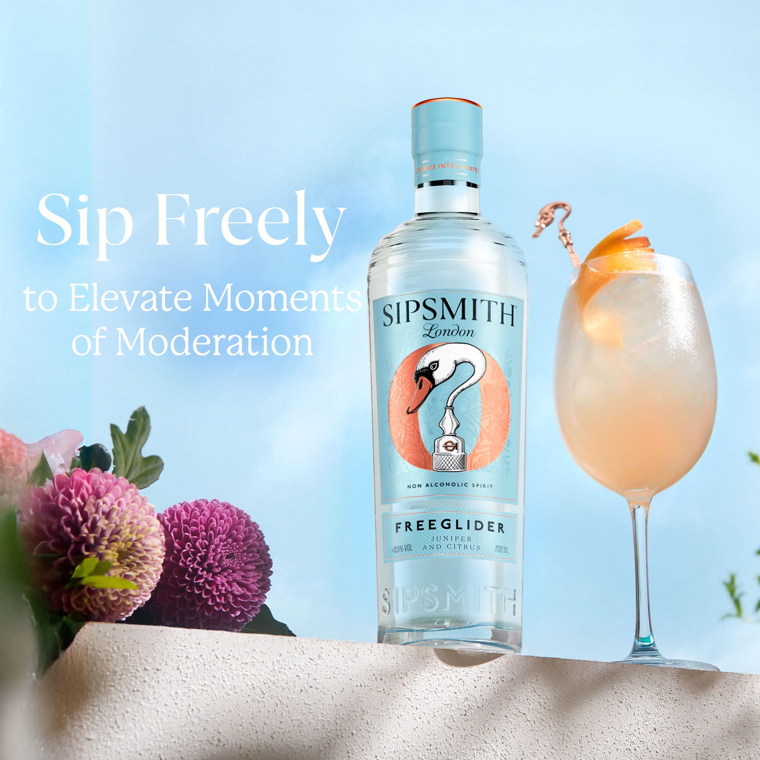 Sipsmith FreeGlider Non-Alcoholic Spirit Alternative - Crafted with Distilled Botanicals | 70cl 5