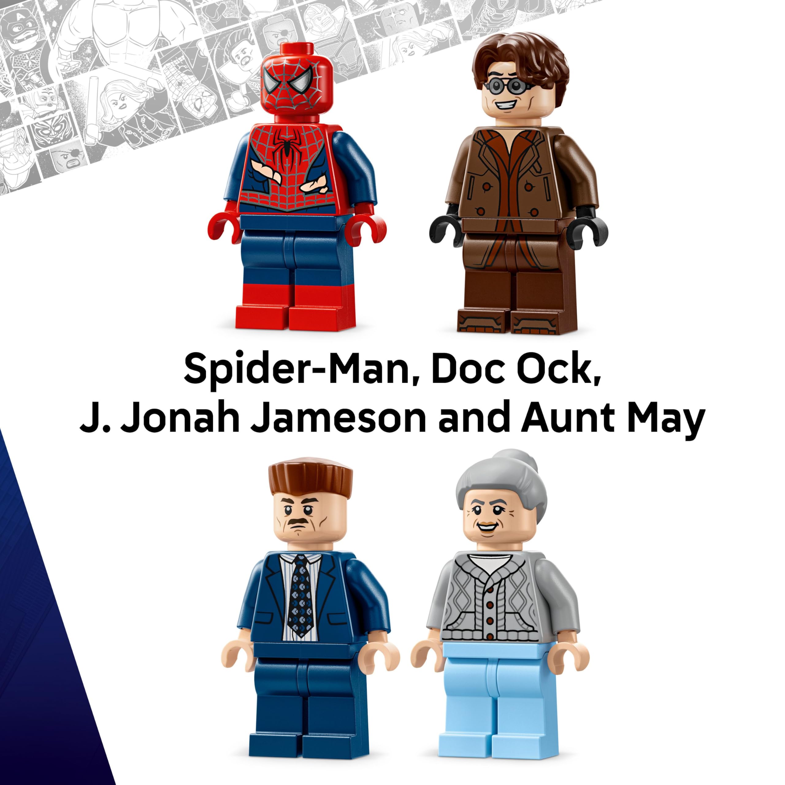 LEGO Marvel Spider-Man vs. Doc Ock Subway Train Scene - Building Playset for Ages 9+ 4