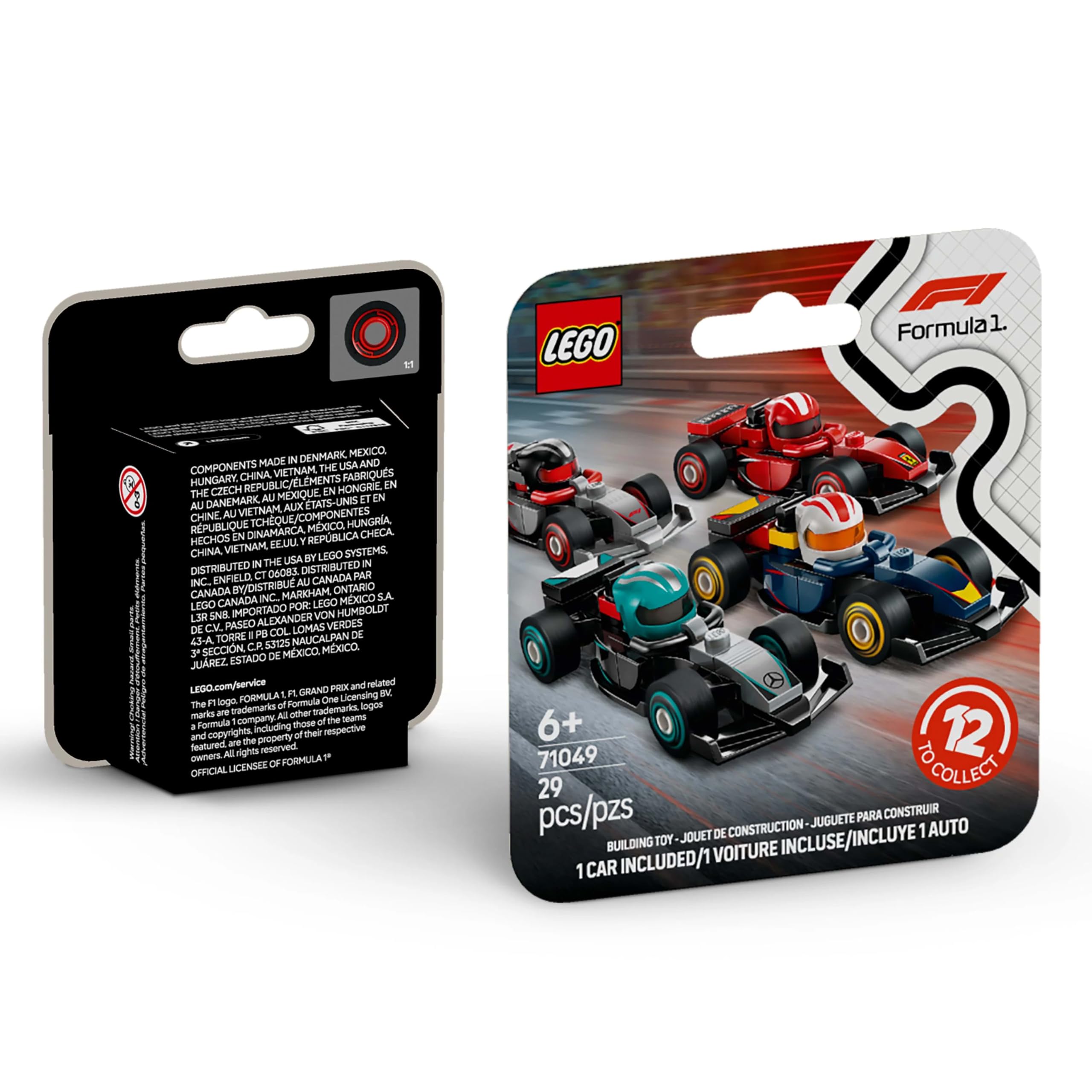 LEGO F1 Collectible Race Cars - 1 of 12 Mini Buildable Models with Moving Wheels for Kids 6+ 2