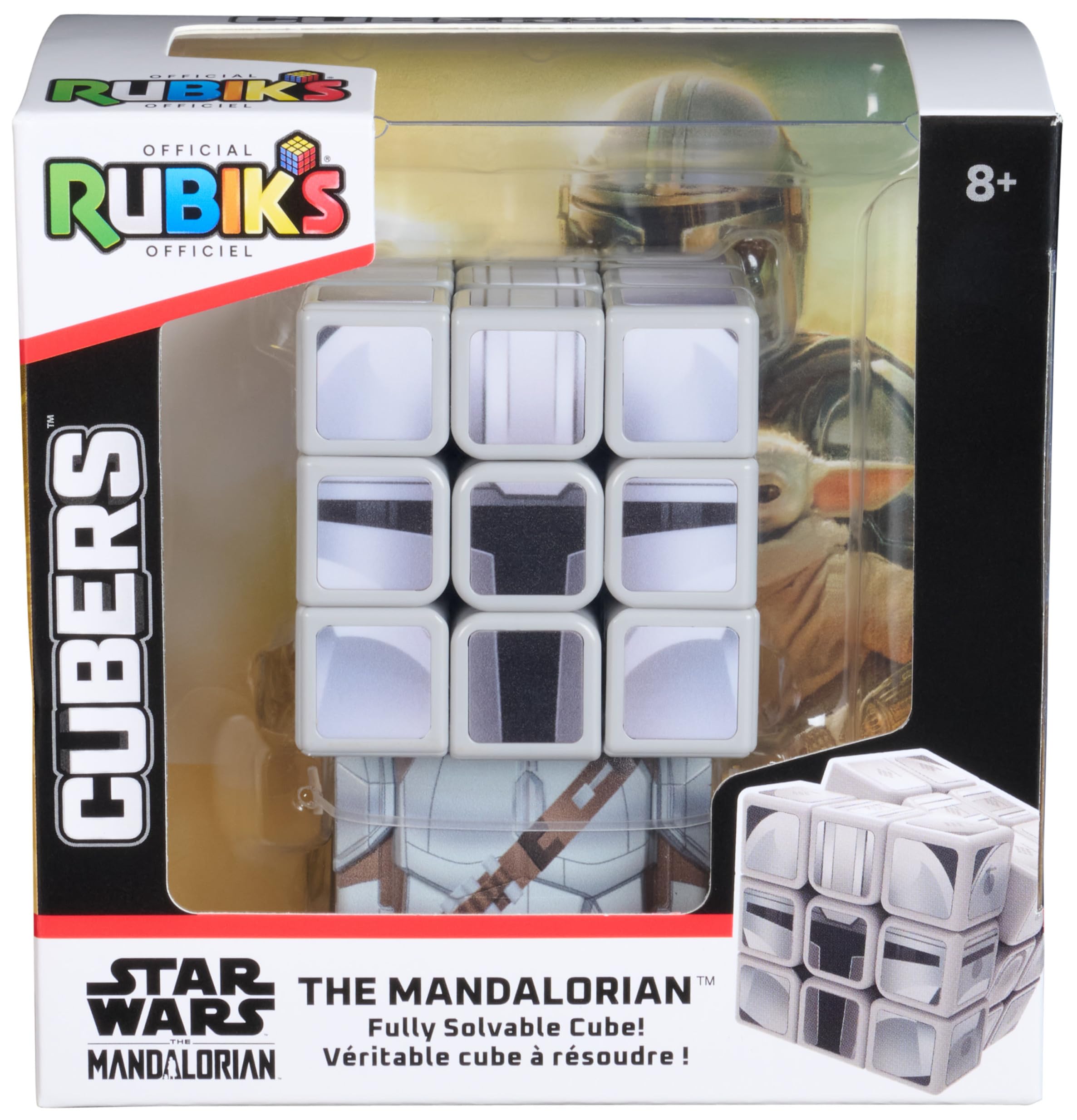 Rubik's Star Wars Mandalorian Cuber - 3x3 Puzzle | Multicolor Plastic | Ages 8+ 7