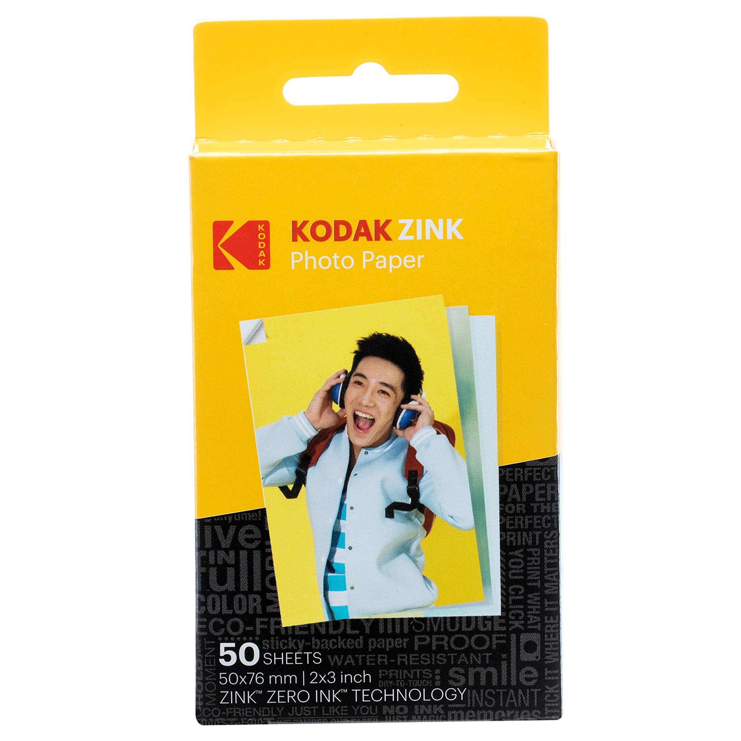 KODAK Premium Zink Photo Paper - 2"x3" Size, 50 Sheets | Inkless, Water Resistant 8