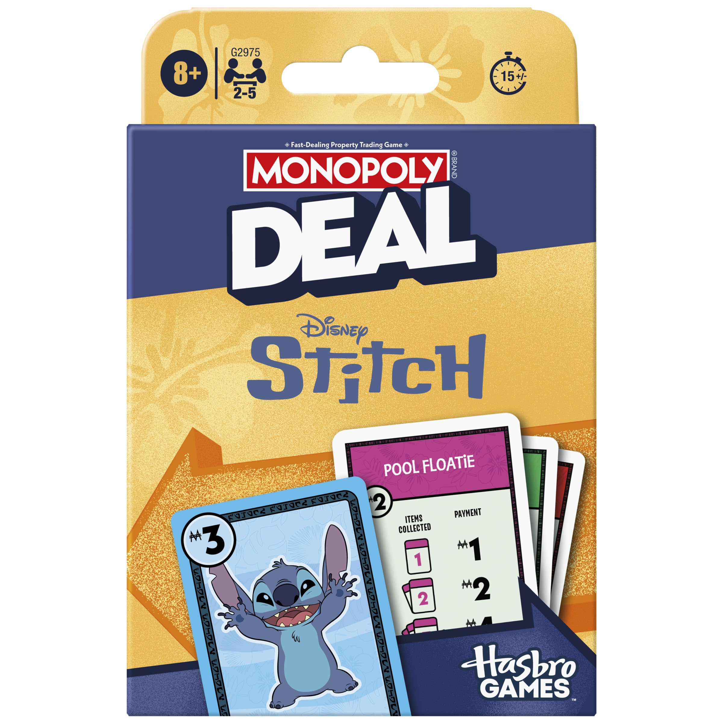 Monopoly Brand Disney Stitch Edition Card Game | 2-5 Players | Ages 8+ 1