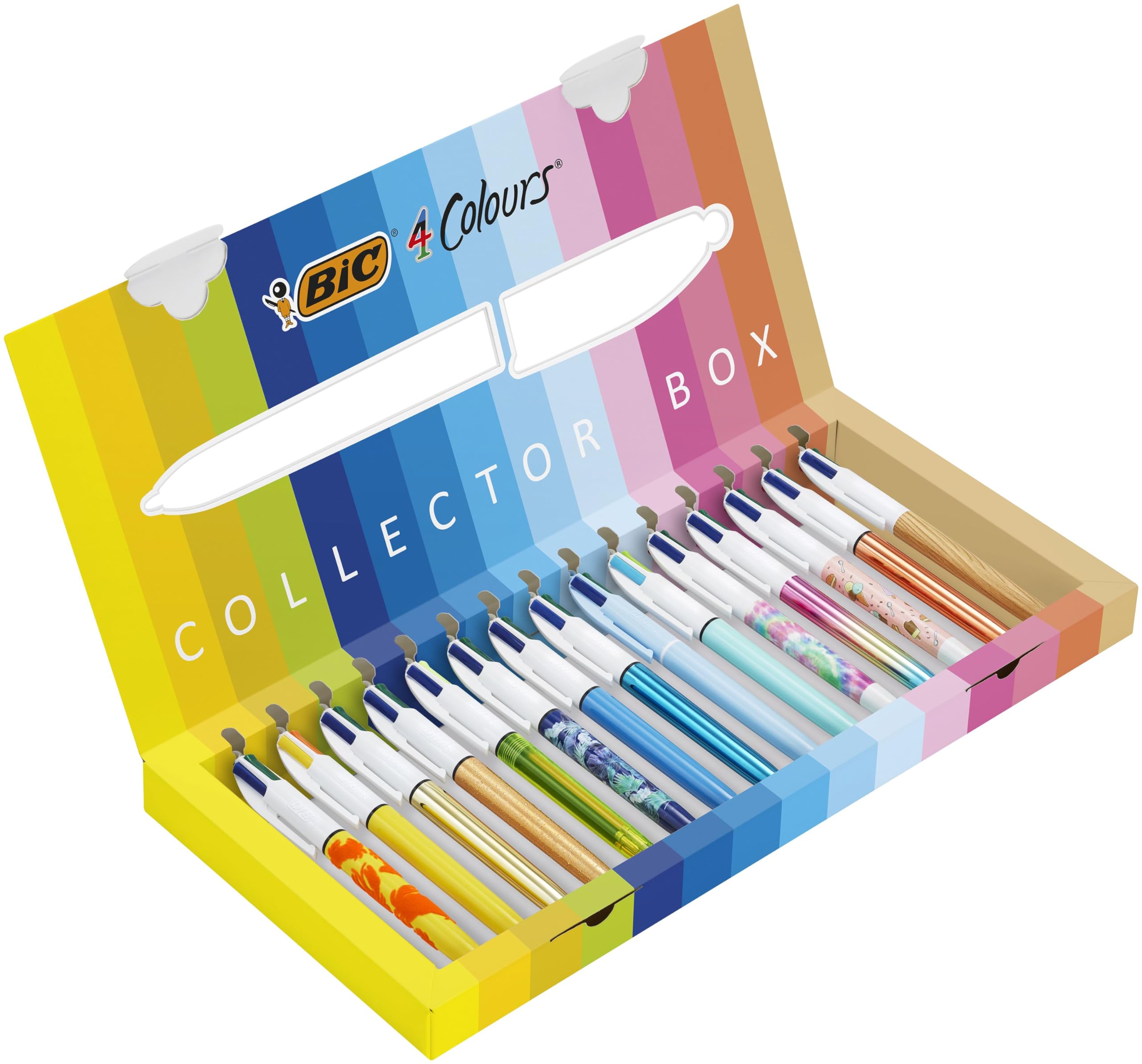 BIC 4 Colours Special Collection Ballpoint Pens - 15 Pack | 1.0mm Medium Point | Multicolor Ink