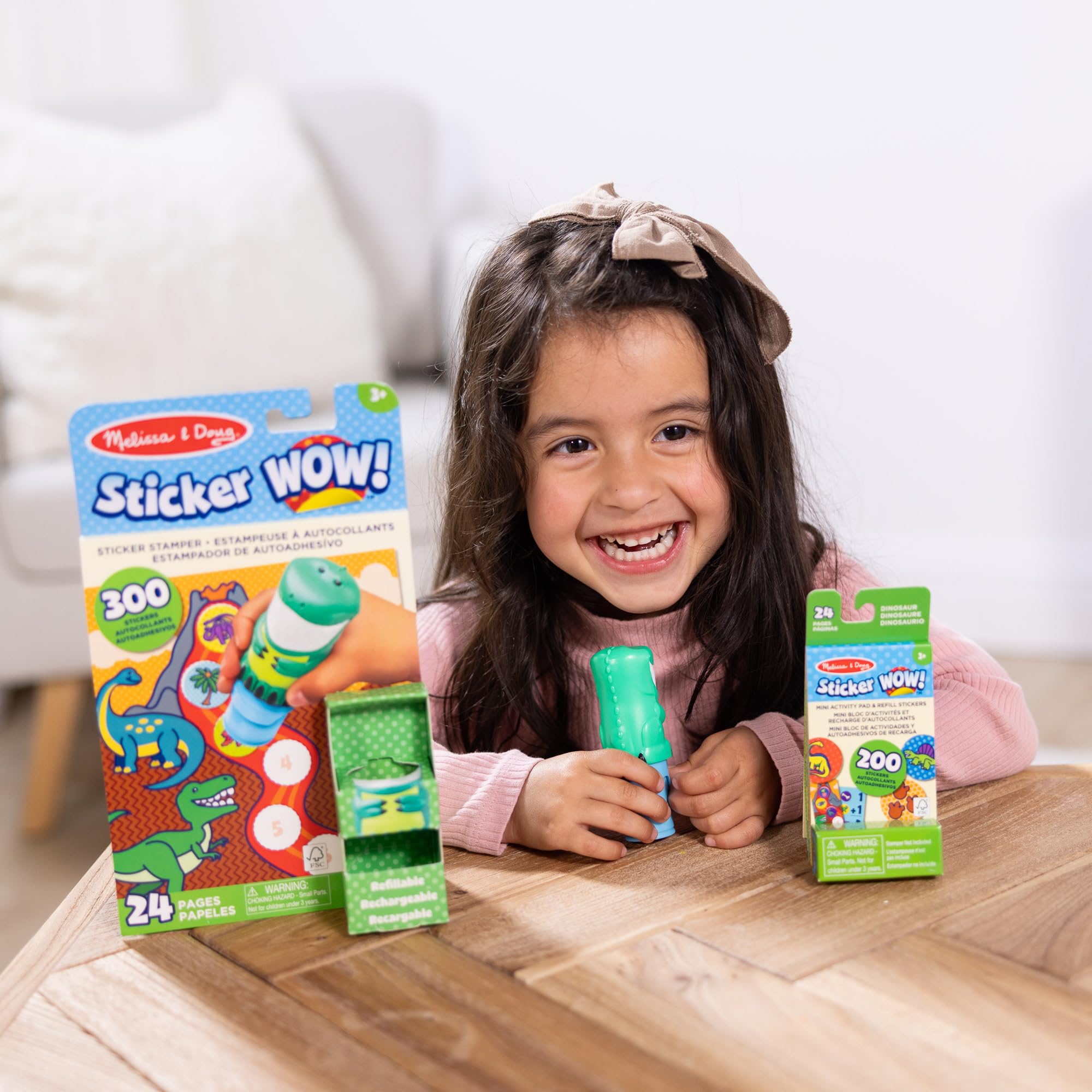 Melissa & Doug Sticker Wow Stamper & Activity Pad - Dinosaur Theme | Ages 3+ 8