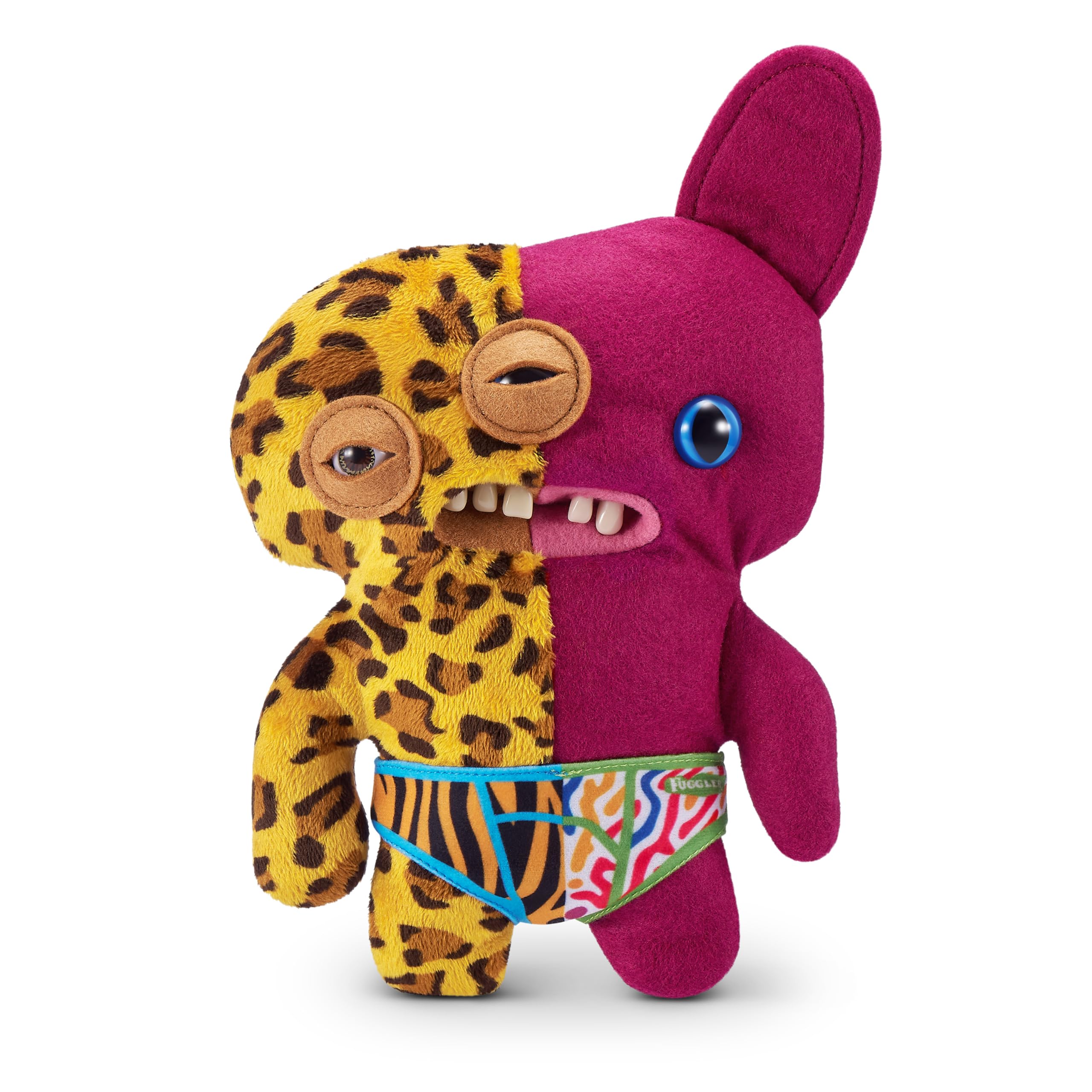 Fuggler Misfit Monsters 9-inch Series 1 - Annoyed-o Leopard & Burgundy Plush Toy by ZURU 8