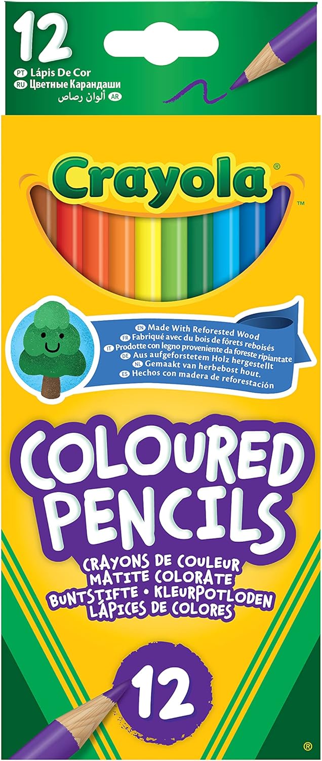 Crayola 3.3612 - 12 Coloured Pencils in Stackable Window Box 1