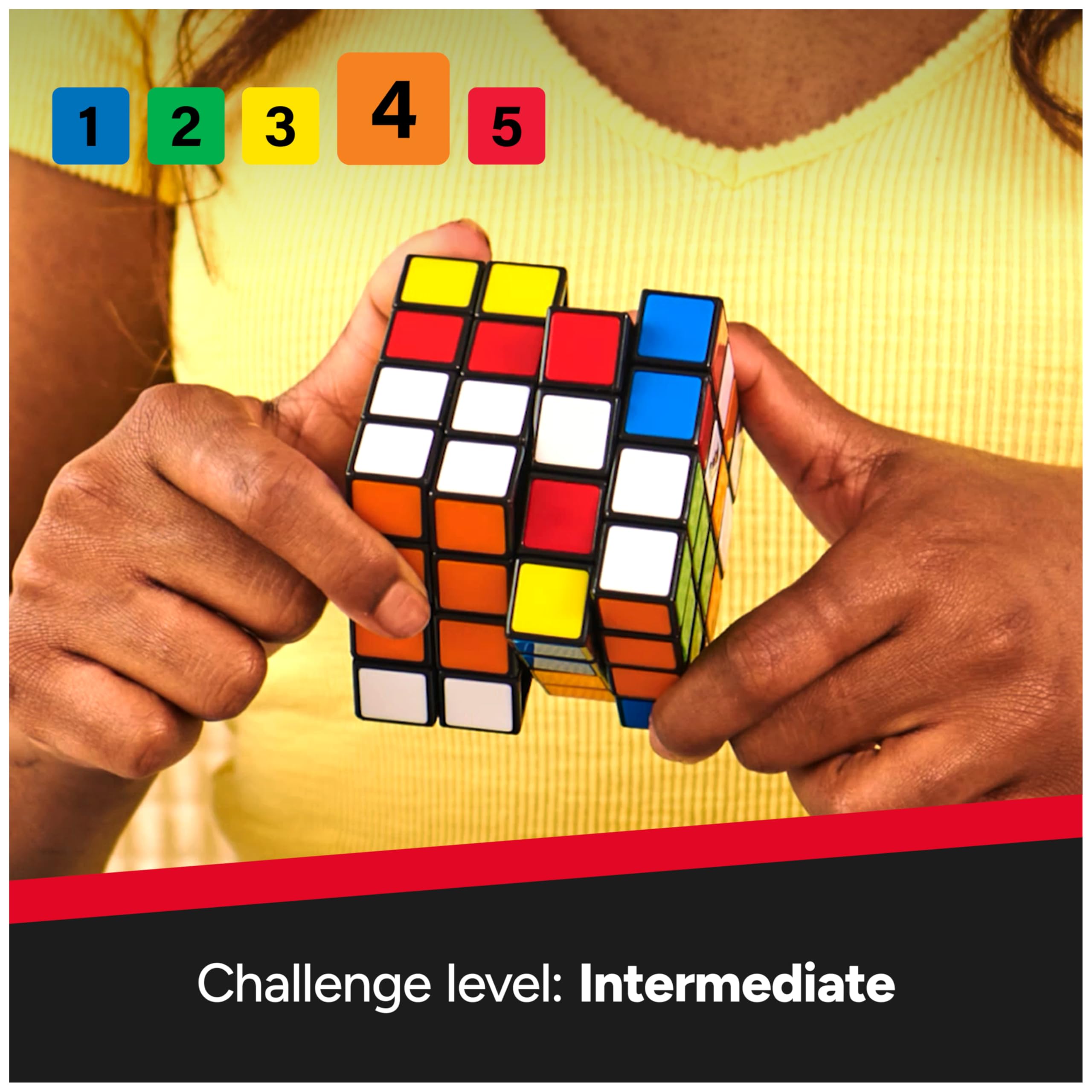 Rubik's Master 4x4 Sequential Puzzle Cube | Multicolor Plastic | Age 8-98 6