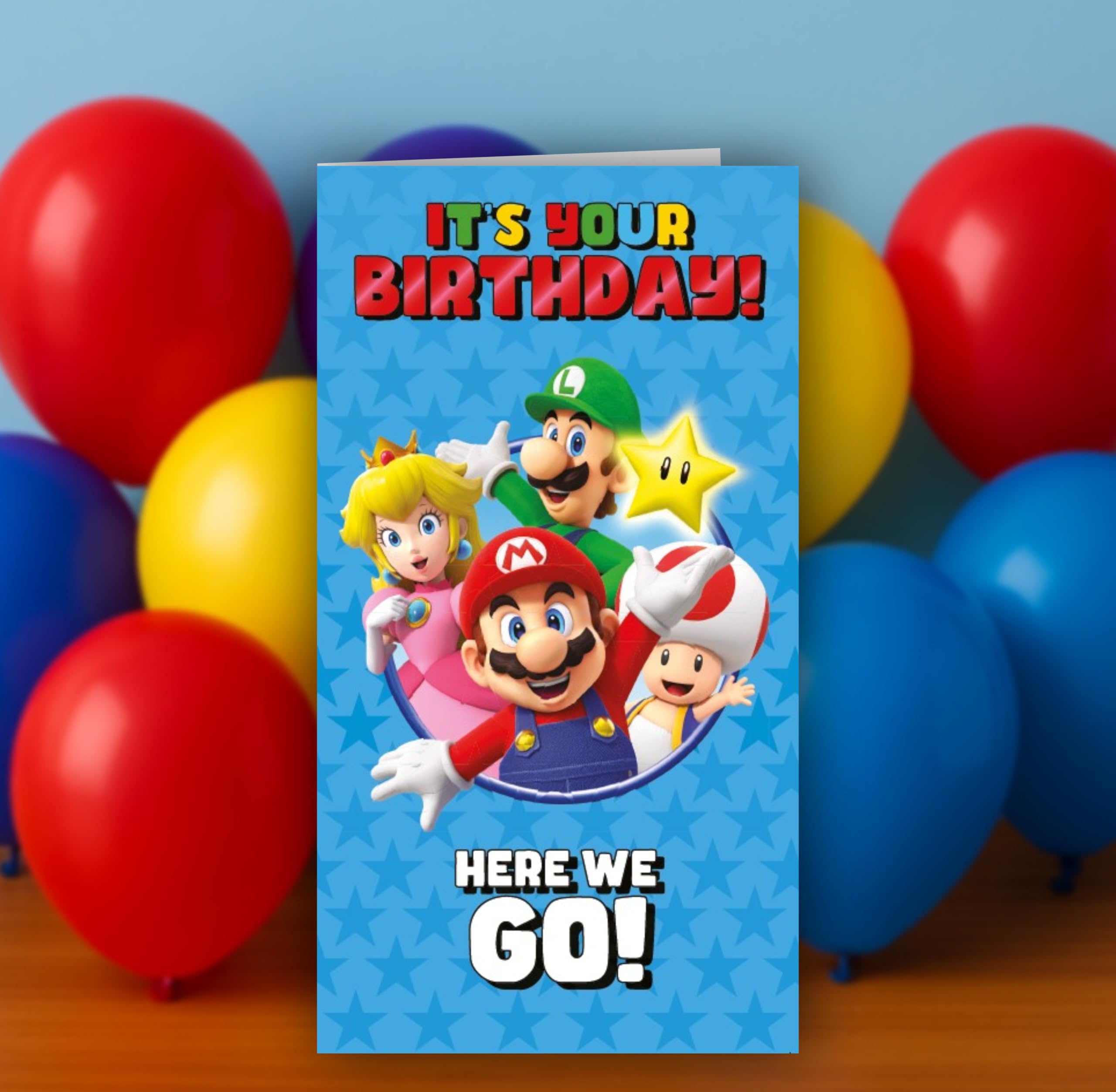 Danilo Promotions LTD Super Mario Bros. Birthday Greeting Card | Official Gaming Design | Standard Size