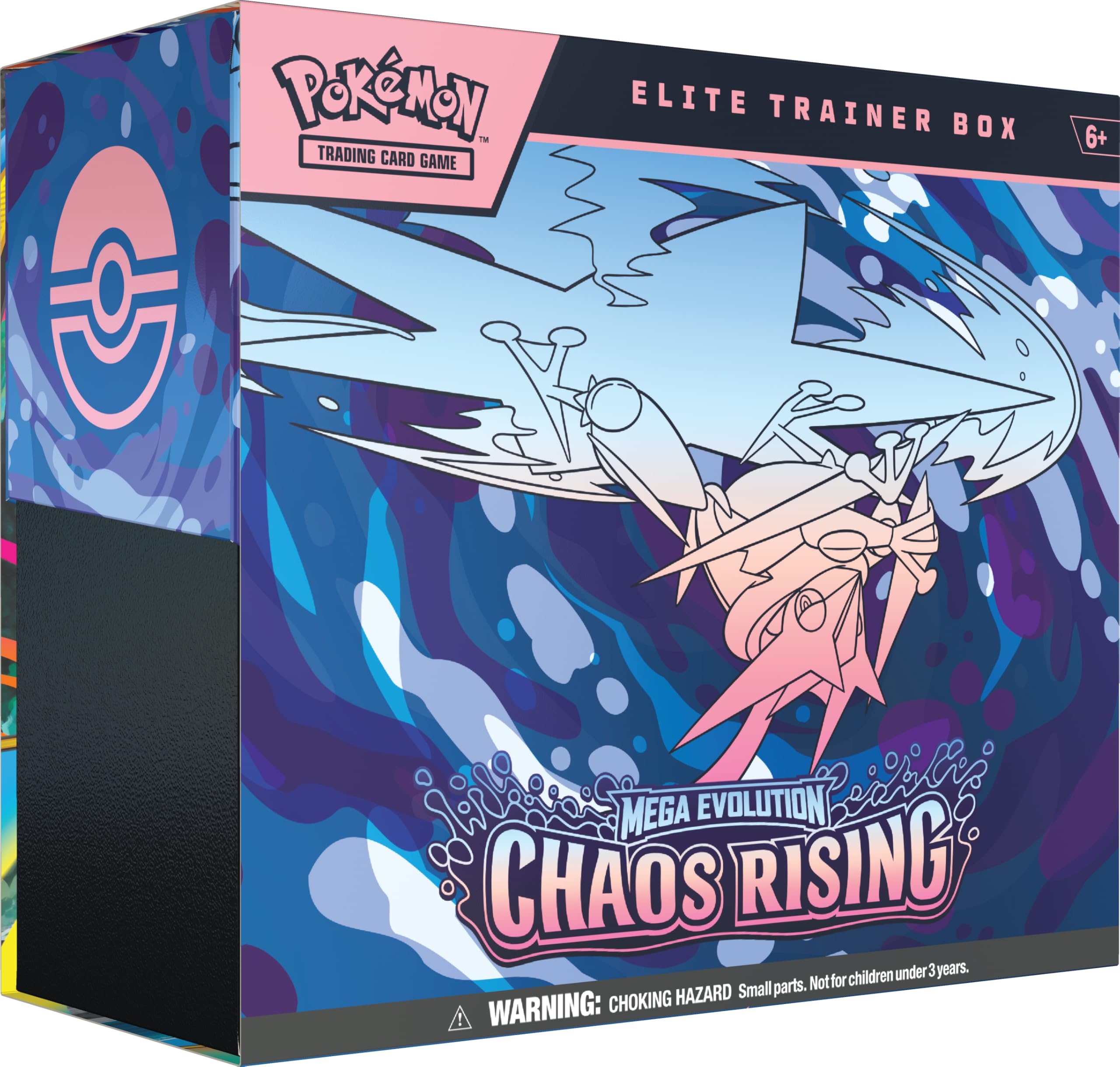 Pokémon TCG: Mega Evolution—Chaos Rising Elite Trainer Box - 9 Booster Packs | English Language | Ages 6+