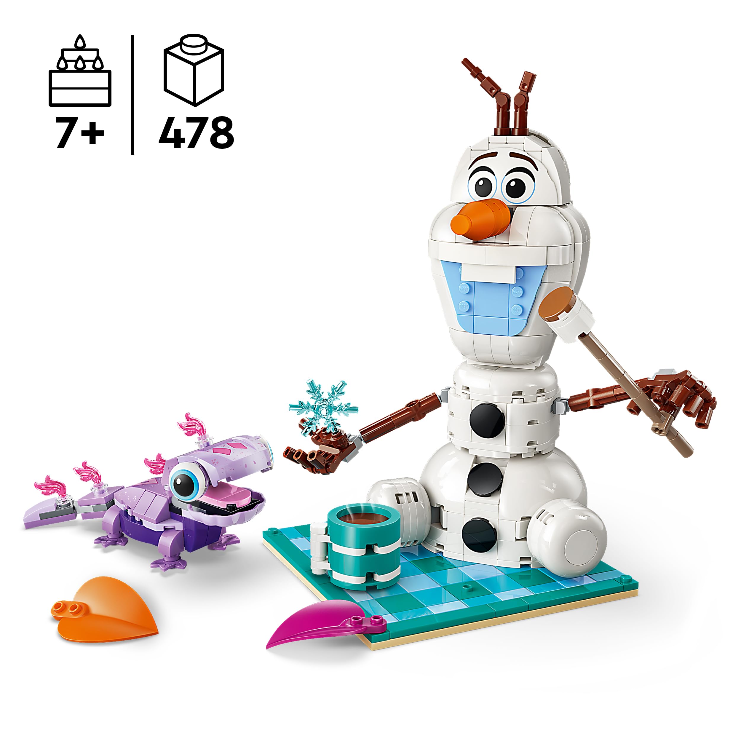 LEGO Disney Frozen Olaf and Bruni's Picnic Fun Building Set 43287 | Ages 7+ | Multicolor 2