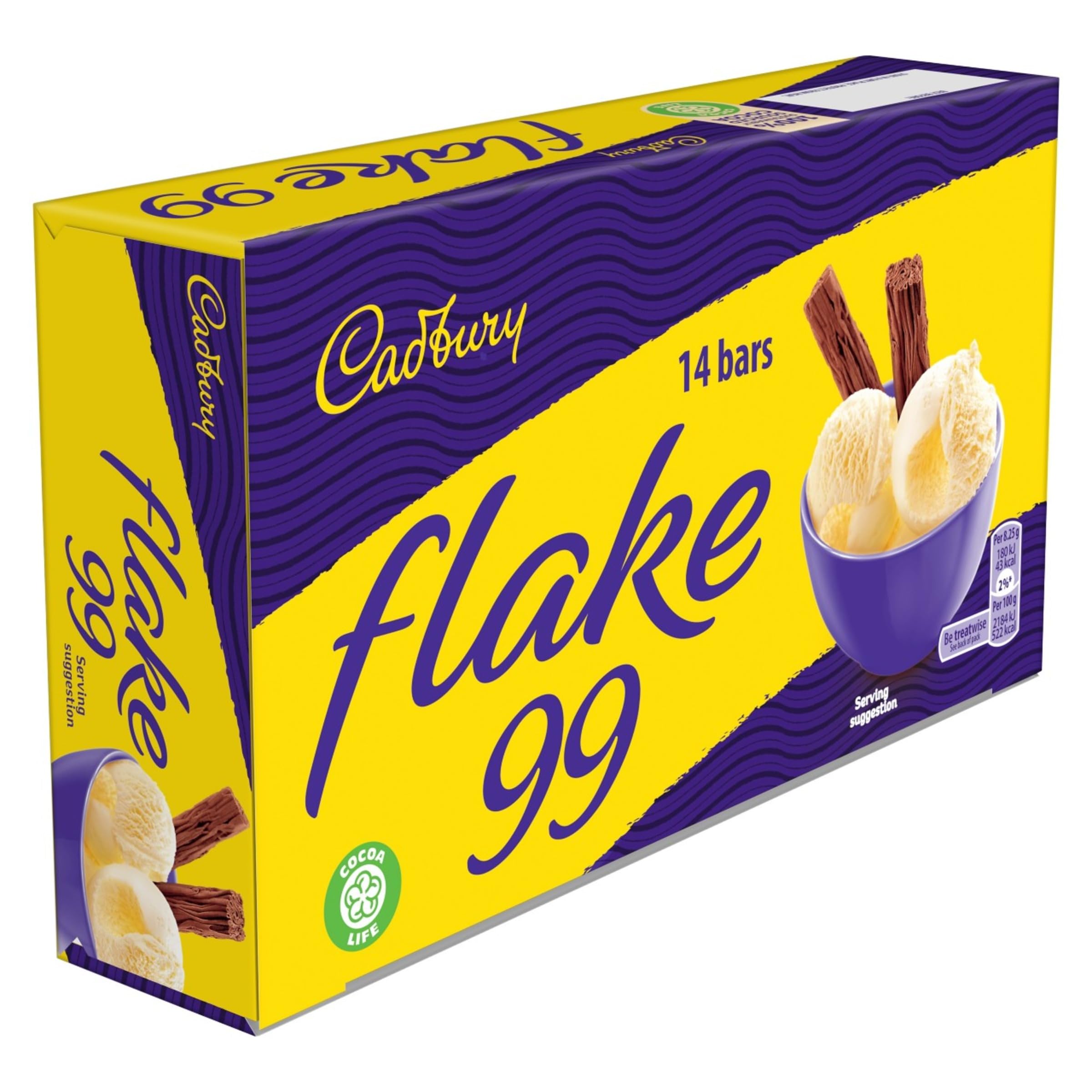 Cadbury Flake 99 Chocolate Bar - 14 Pack Individually Wrapped Flaky Milk Chocolate Treats 5