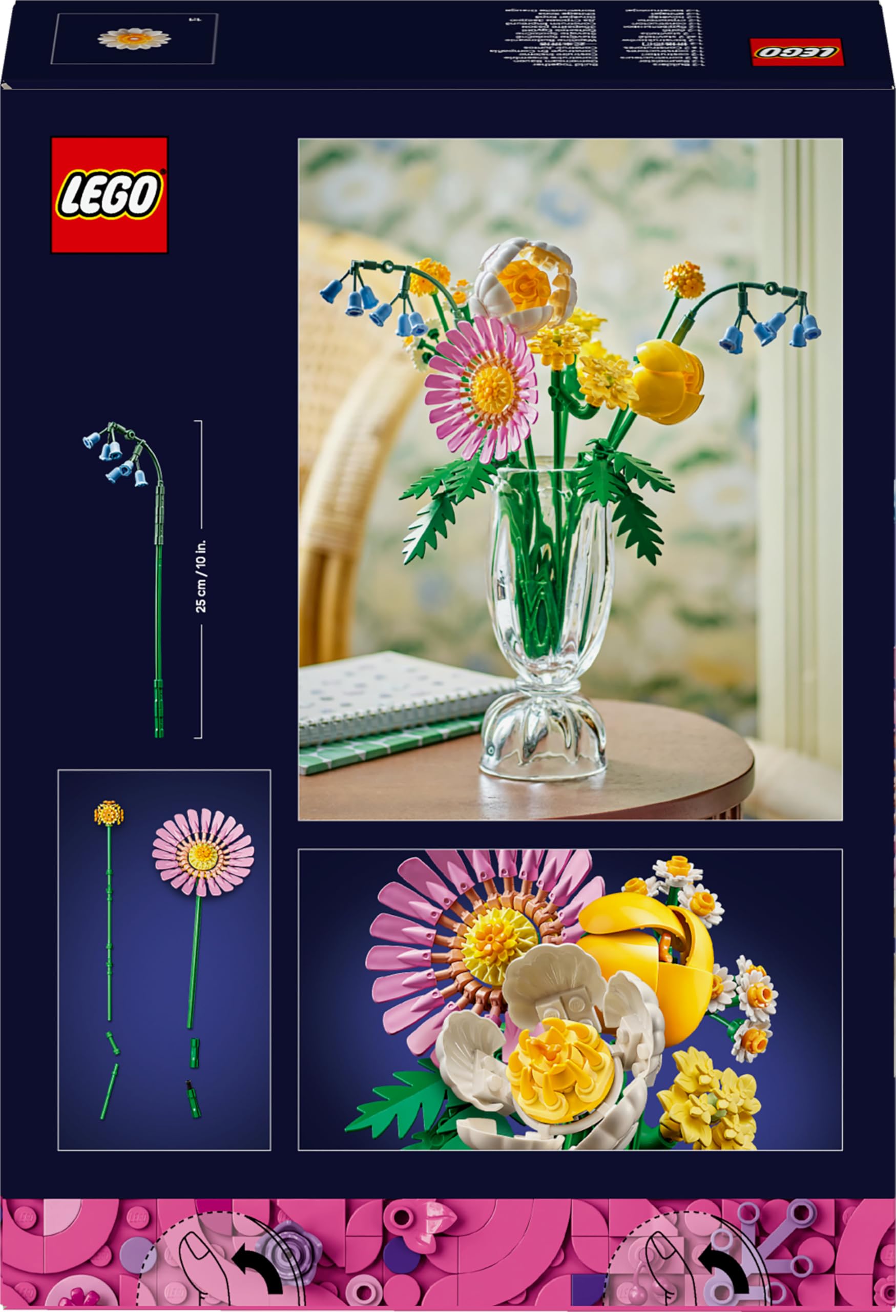LEGO Botanicals Petite Sunny Bouquet - 373-Piece Building Set for Ages 9+ 4