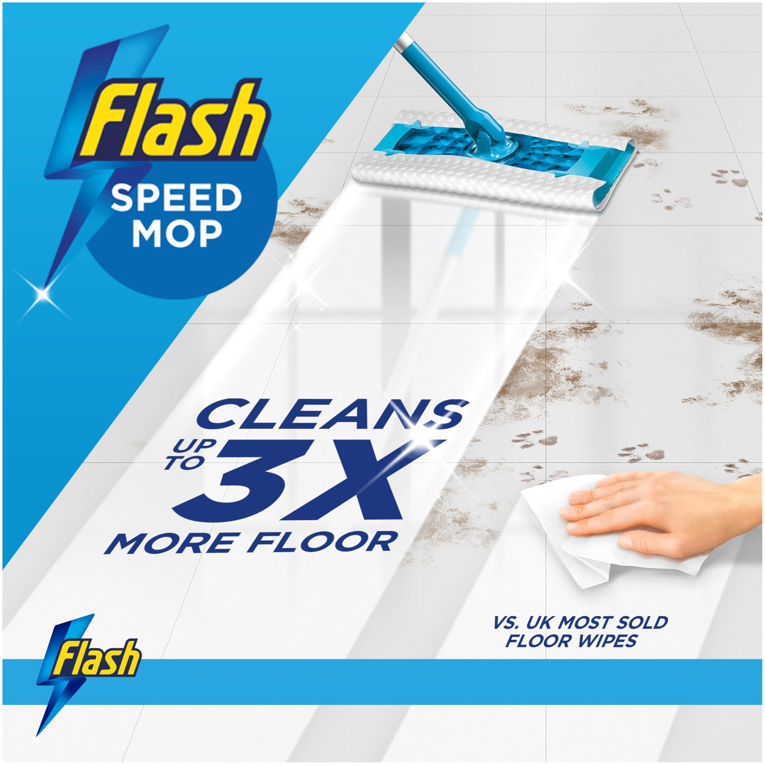FLASH Speedmop Floor Cleaner Wipes with Wild Orchid Scent - 30 Count Refills 2