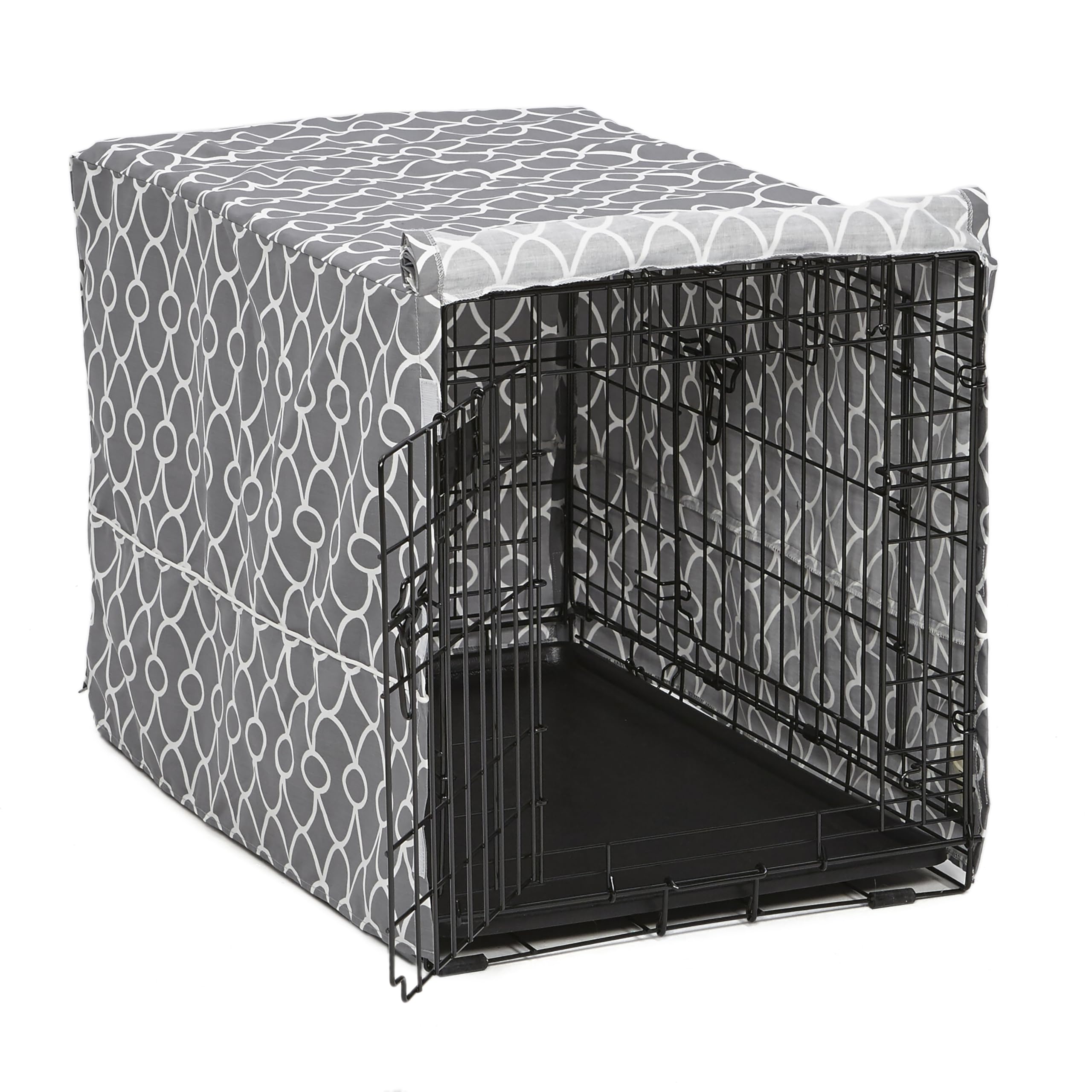 MidWest Homes for Pets Crate Cover for 76cm Crates | Teflon Protected | Gray 1