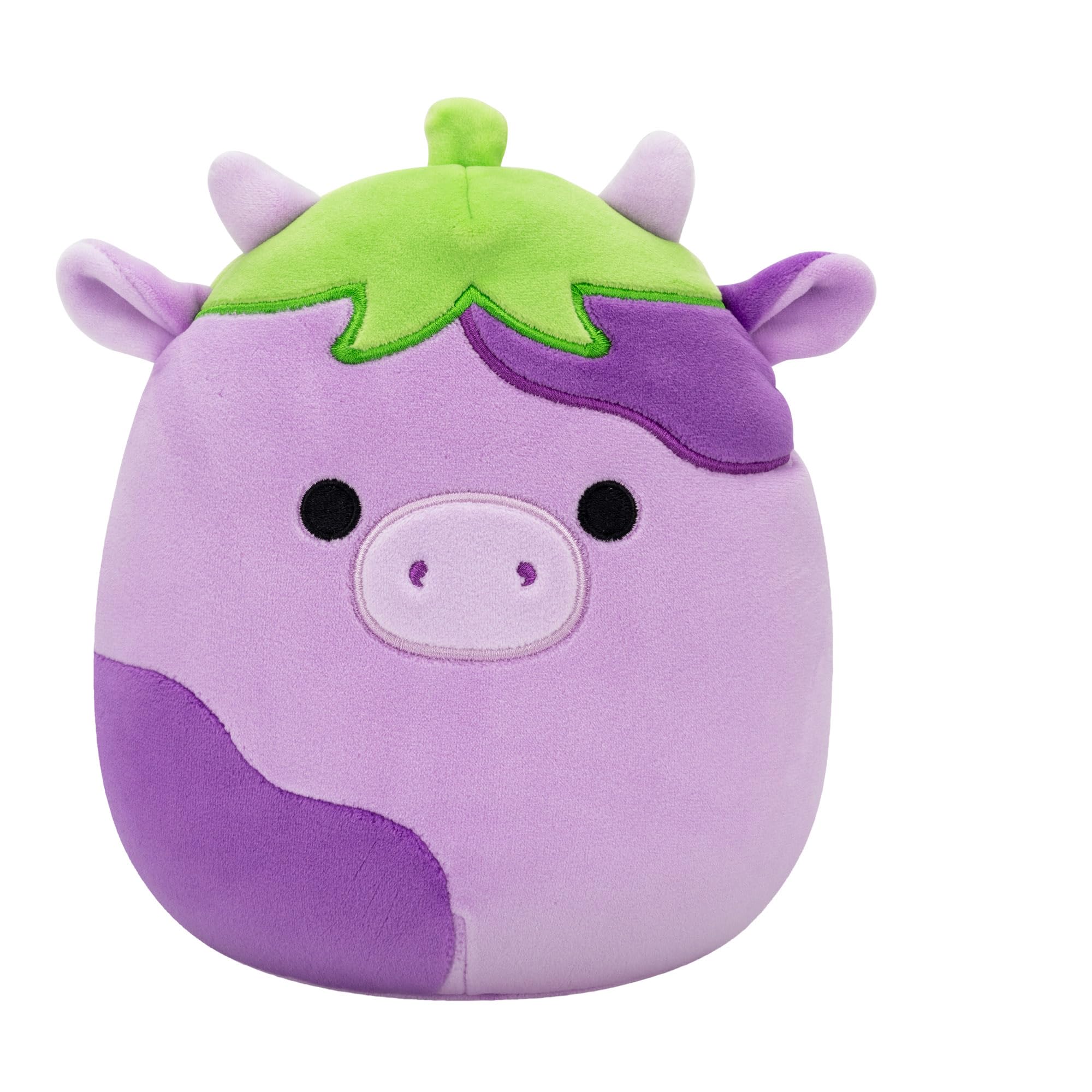 Squishmallows Frederick the Eggplant Cow - 7.5-Inch Plush Collectible for Ages 3+ 8