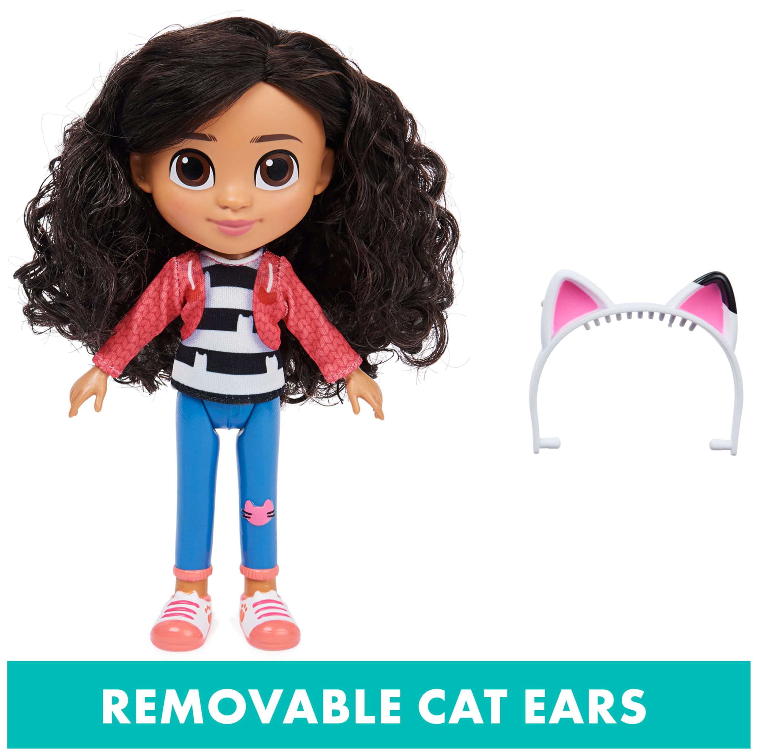 DREAMWORKS GABBY'S DOLLHOUSE Gabby Girl Doll - 20.3 cm | Ages 3+ | Removable Headband 4