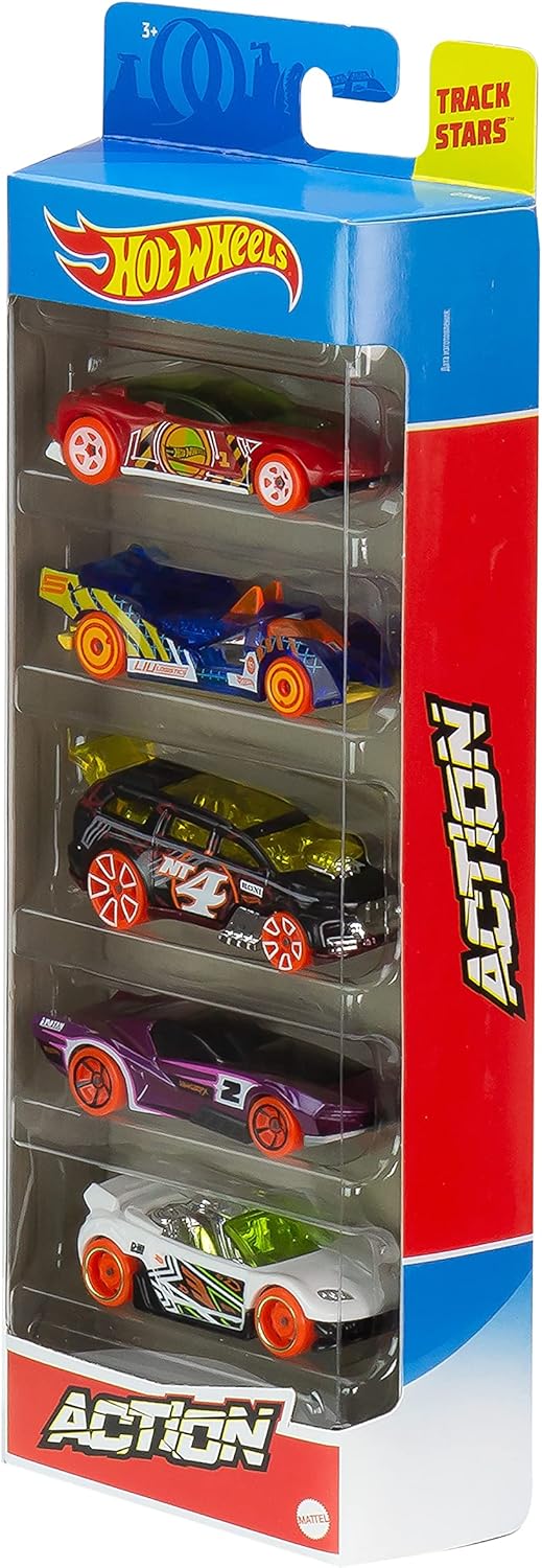 Hot Wheels 5 Car Gift Pack - 1:64 Scale Die-Cast Vehicles for Kids 3+