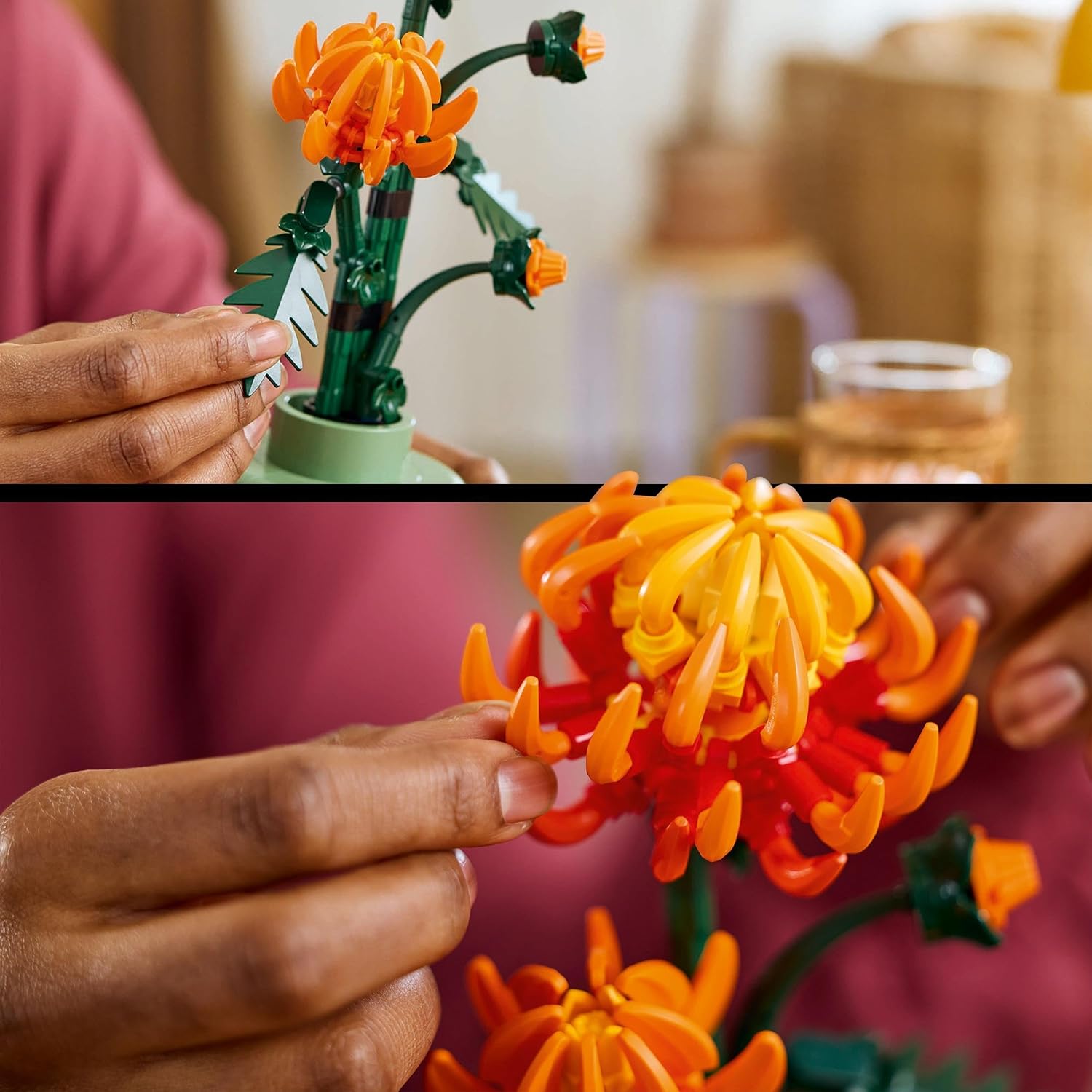 LEGO Icons Chrysanthemum Flower Building Set - 278-Piece Creative Kit for Adults 3