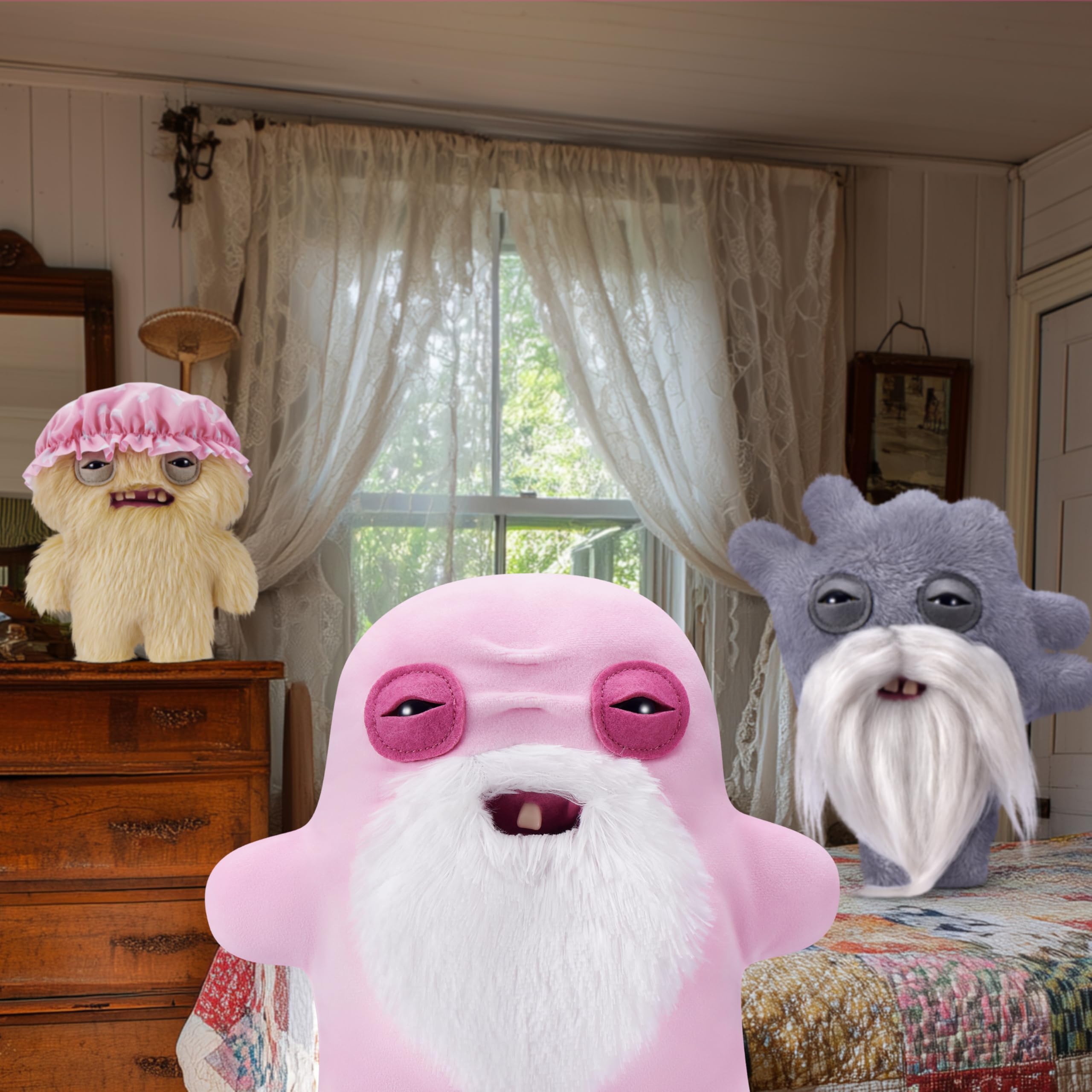 Fuggler Old Fogies 9-Inch Plush Toy (Oogah Boogah) | Human-Like Teeth | Collectible Stuffed Animal 3