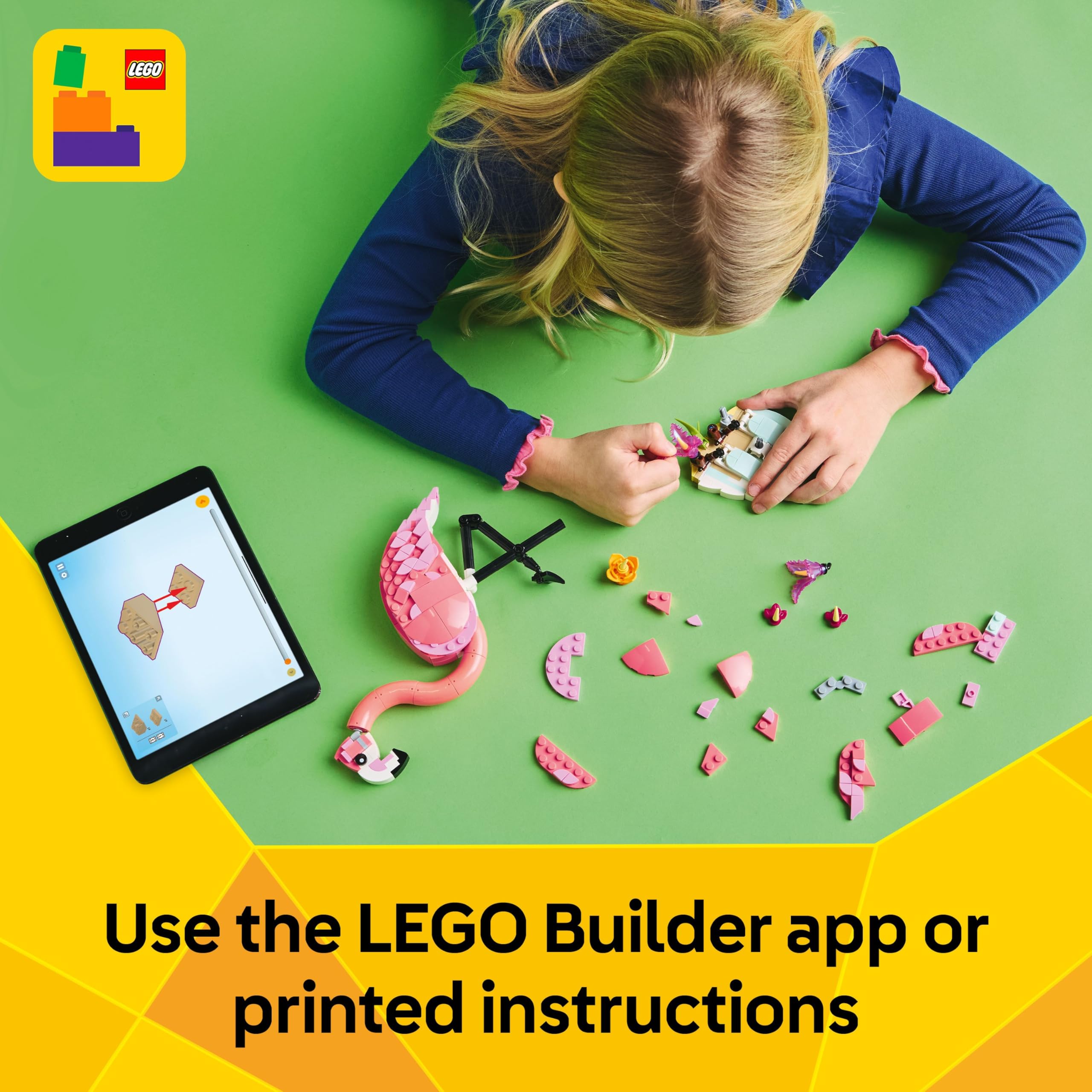 LEGO Creator 3in1 Wild Animals: Pink Flamingo Set 31170 | 3 Models in 1 | Ages 8+ 6