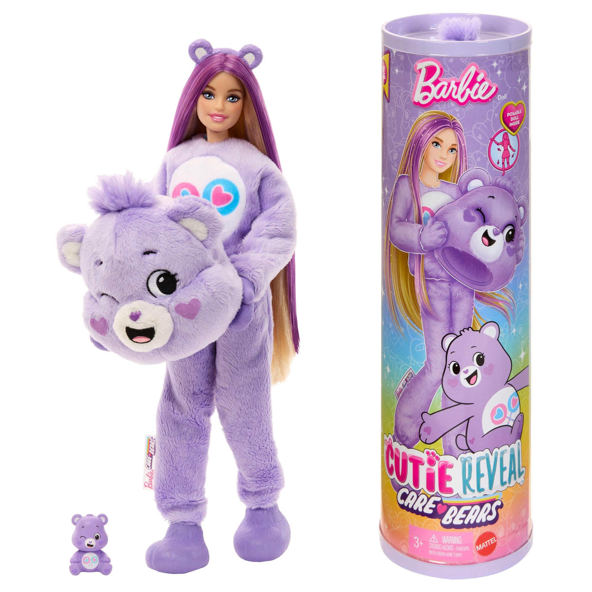 Barbie Cutie Reveal Doll & Accessories - Care Bears Series 1 Share Bear Playset 1
