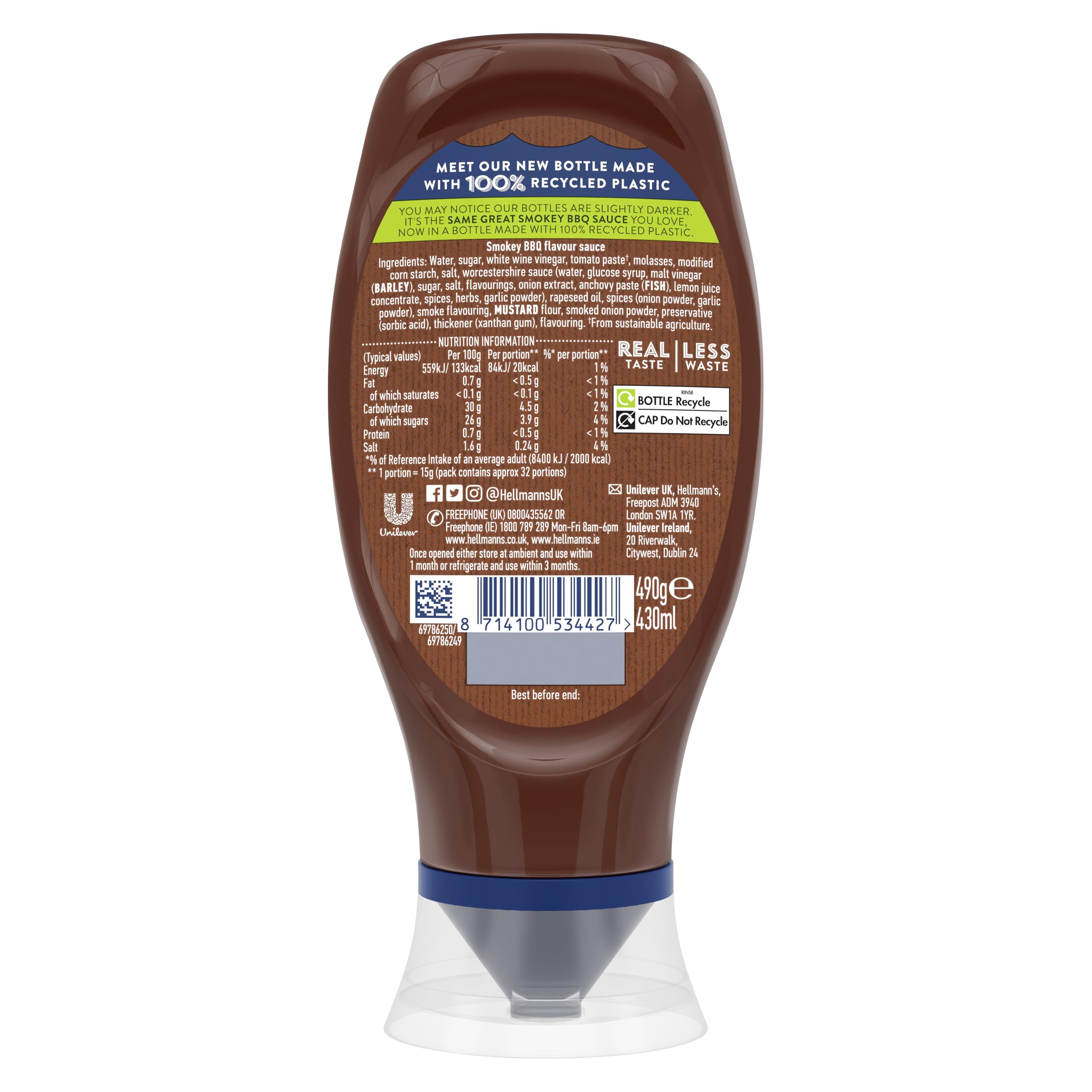 Hellmann's Rich & Smoky BBQ Sauce - Limited Edition UEFA EURO 2024 | 490g Squeeze Bottle 6
