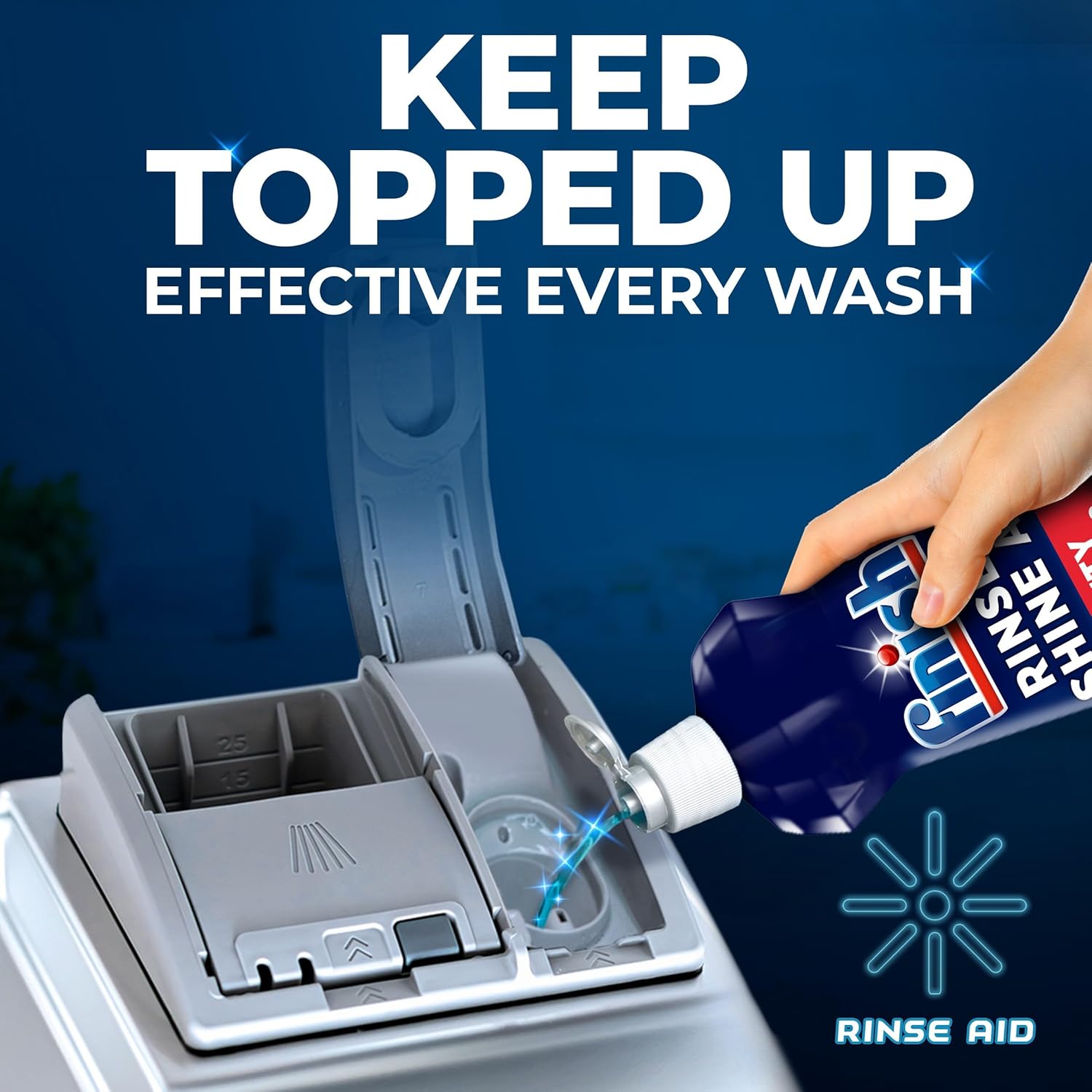 Finish - Rinse Aid for Dishwashers, Original, 800ml 9