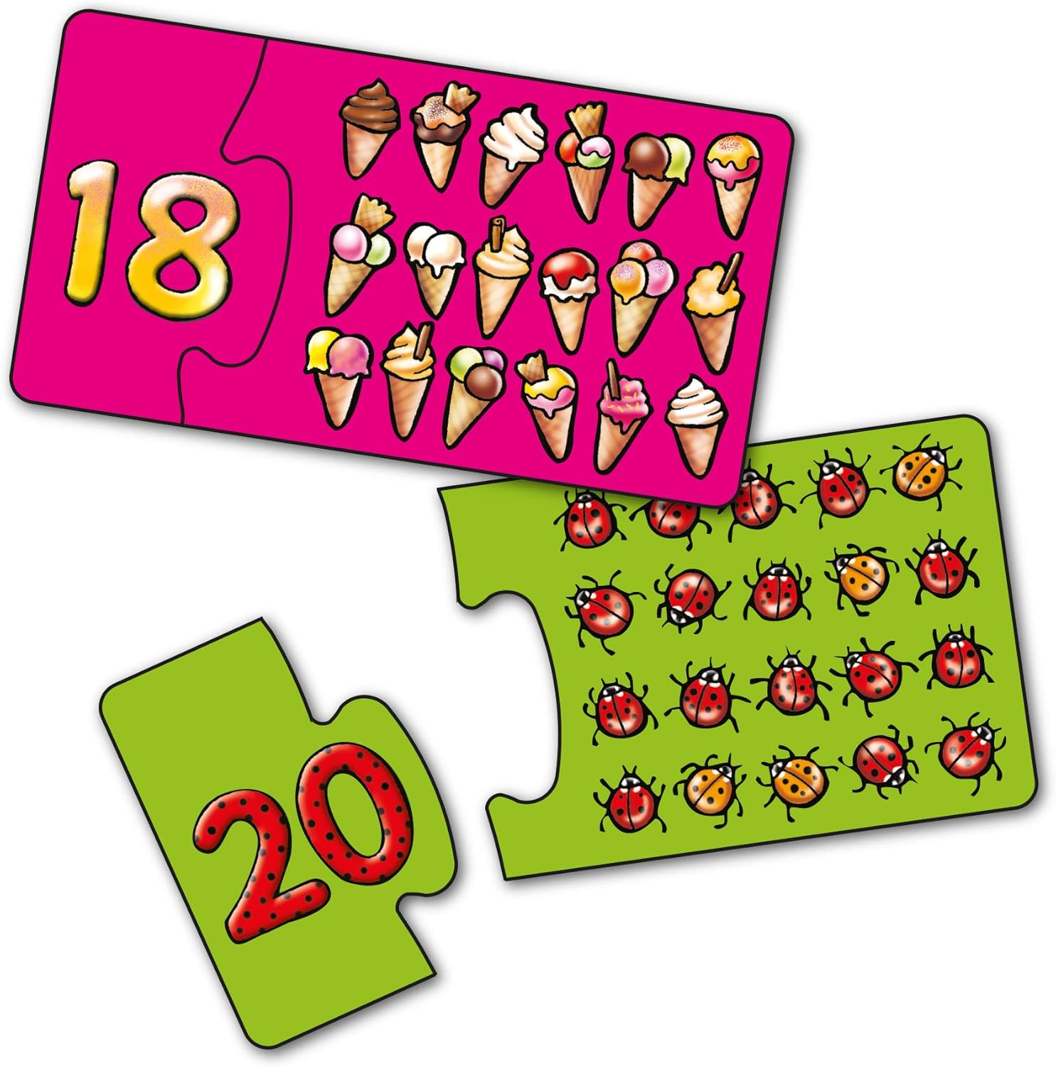 Orchard Toys Match and Count Jigsaw Game - First Number Puzzles for Ages 3+ 3
