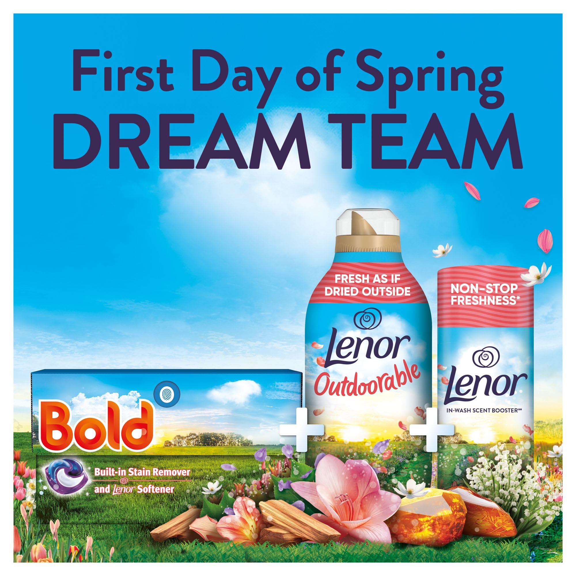 Lenor In-wash Scent Booster - First Day of Spring Floral Scent | 495g Beads 3