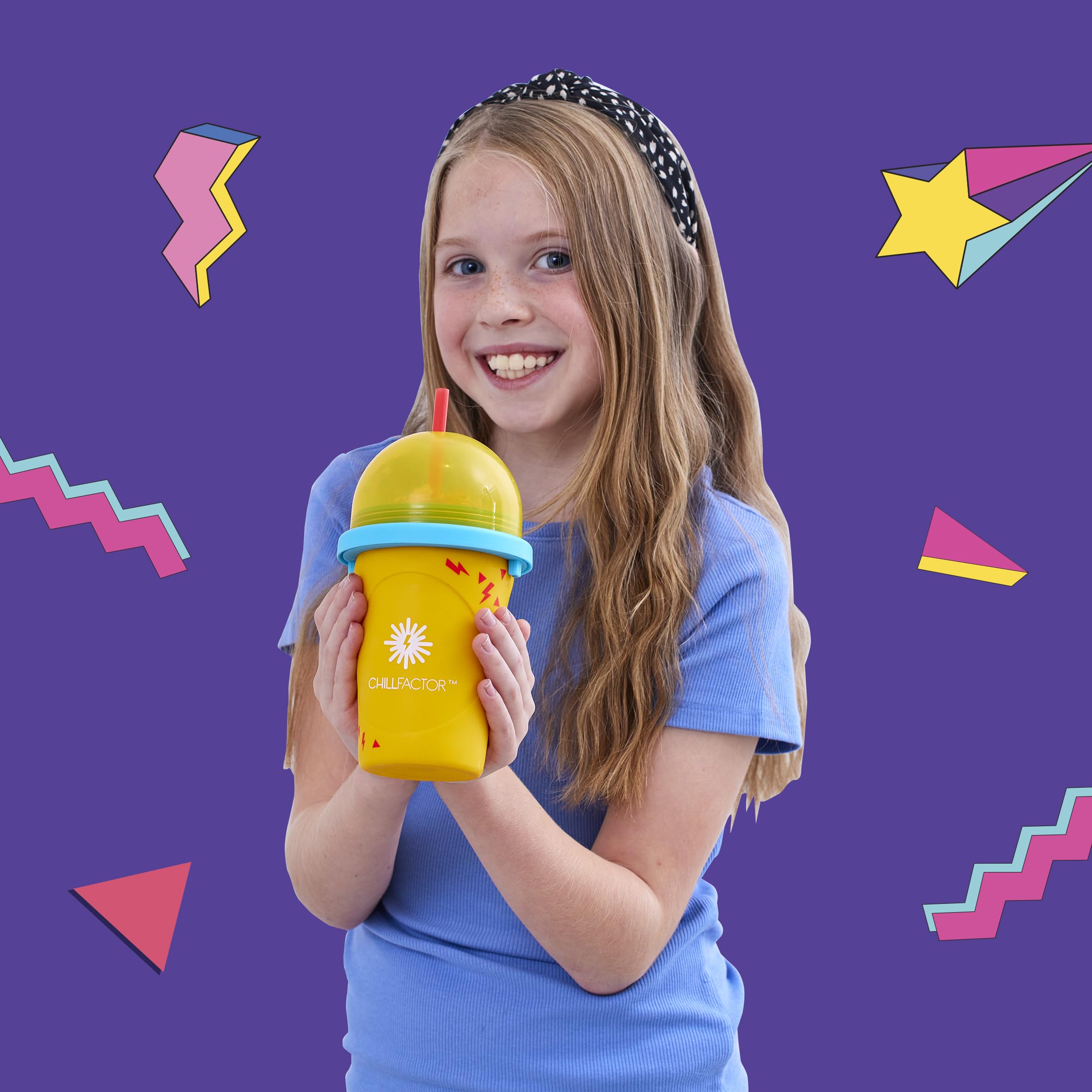 ChillFactor Colour Shock Slushy Maker - Reusable Rapid Freeze Drink Toy for Kids & Adults 14