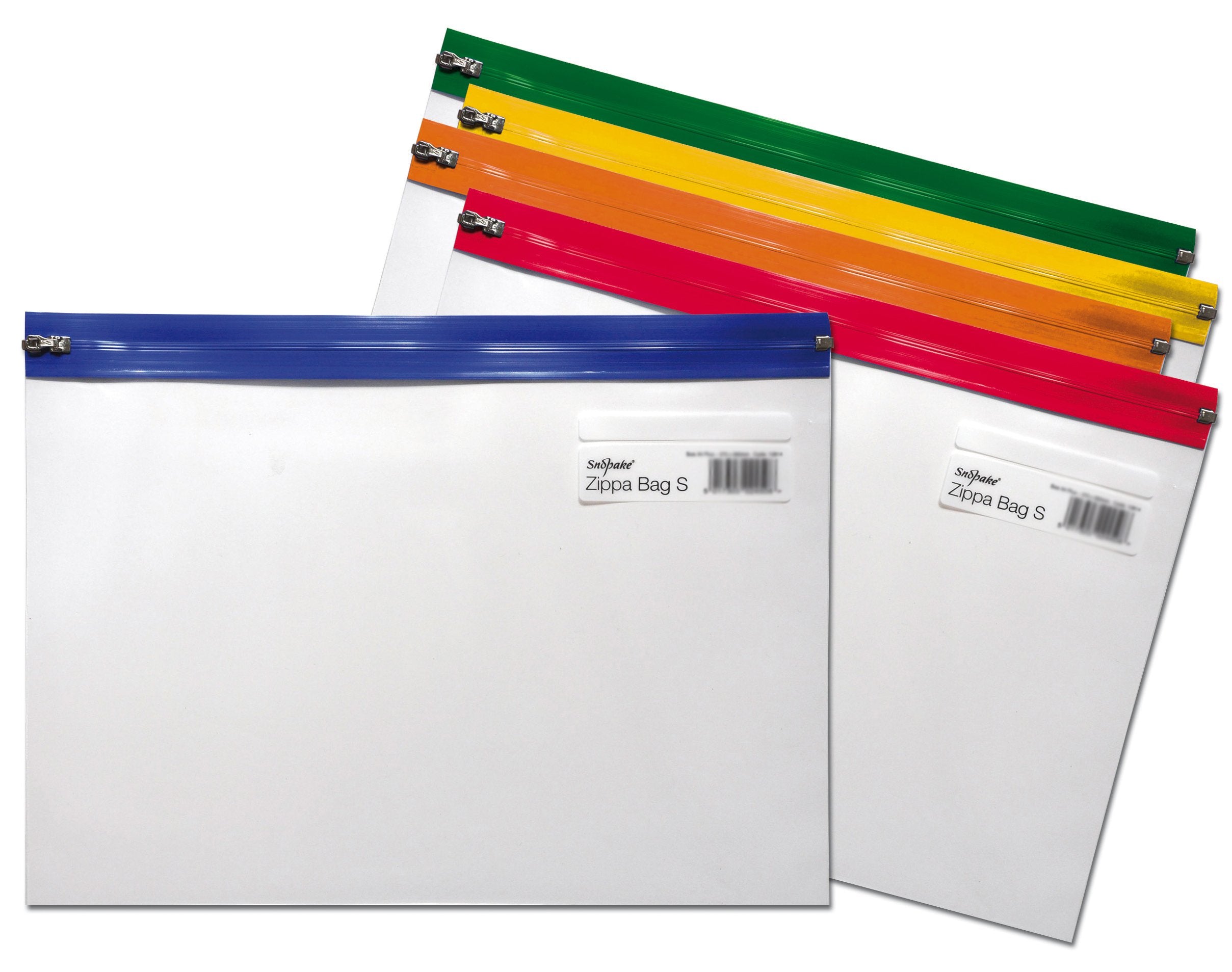 Snopake A4 Plus Zippa-Bag ‘S’ Classic with Write-On Label | Pack of 5 | Water Resistant 1