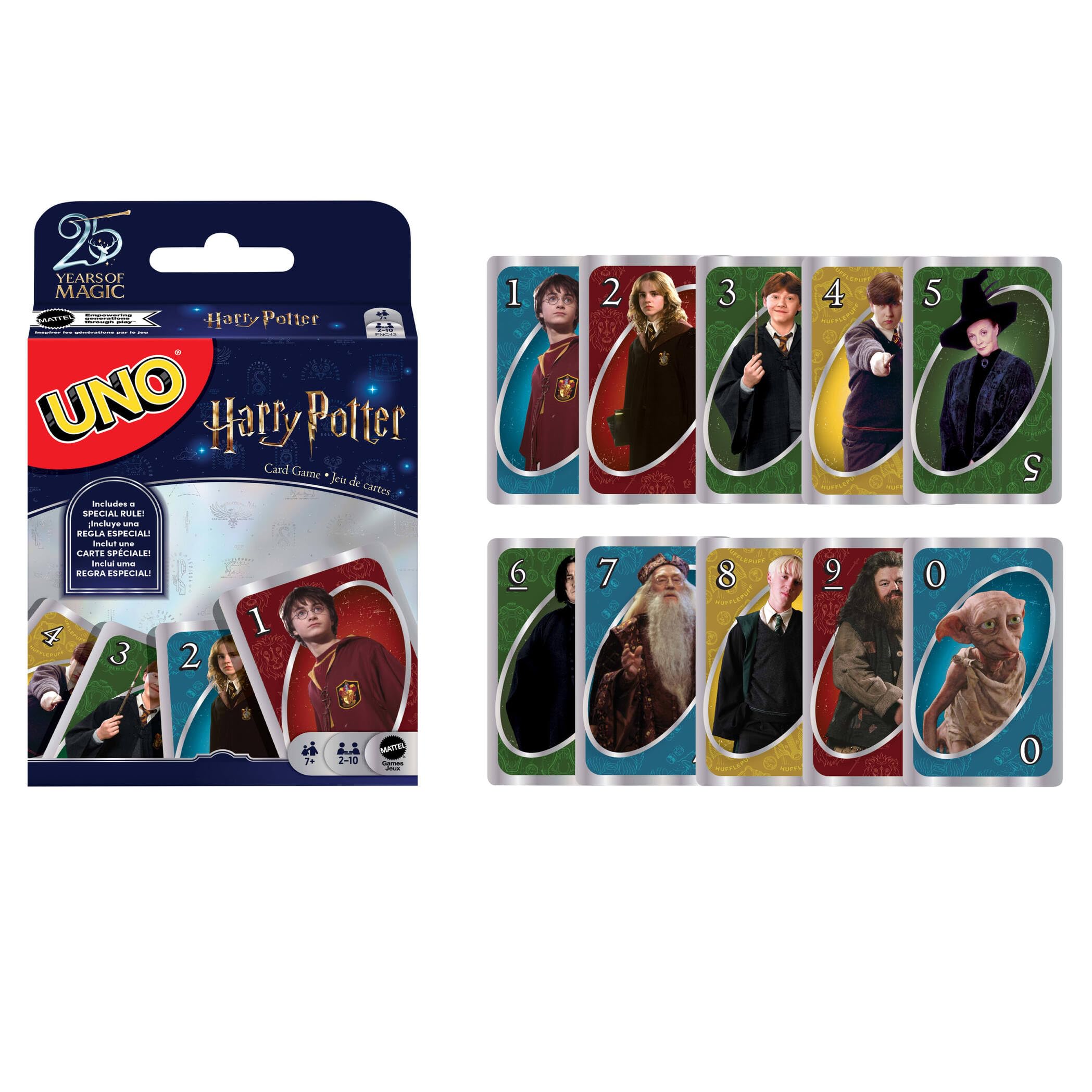 UNO Harry Potter Card Game - Collectible Deck for 2-10 Players, Ages 7+