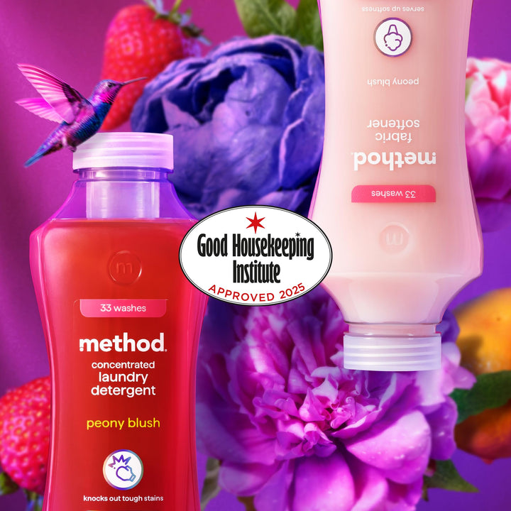 Method Fabric Softener Peony Blush, 990ml - Liquid Fabric Conditioner for Soft, Scented Laundry
