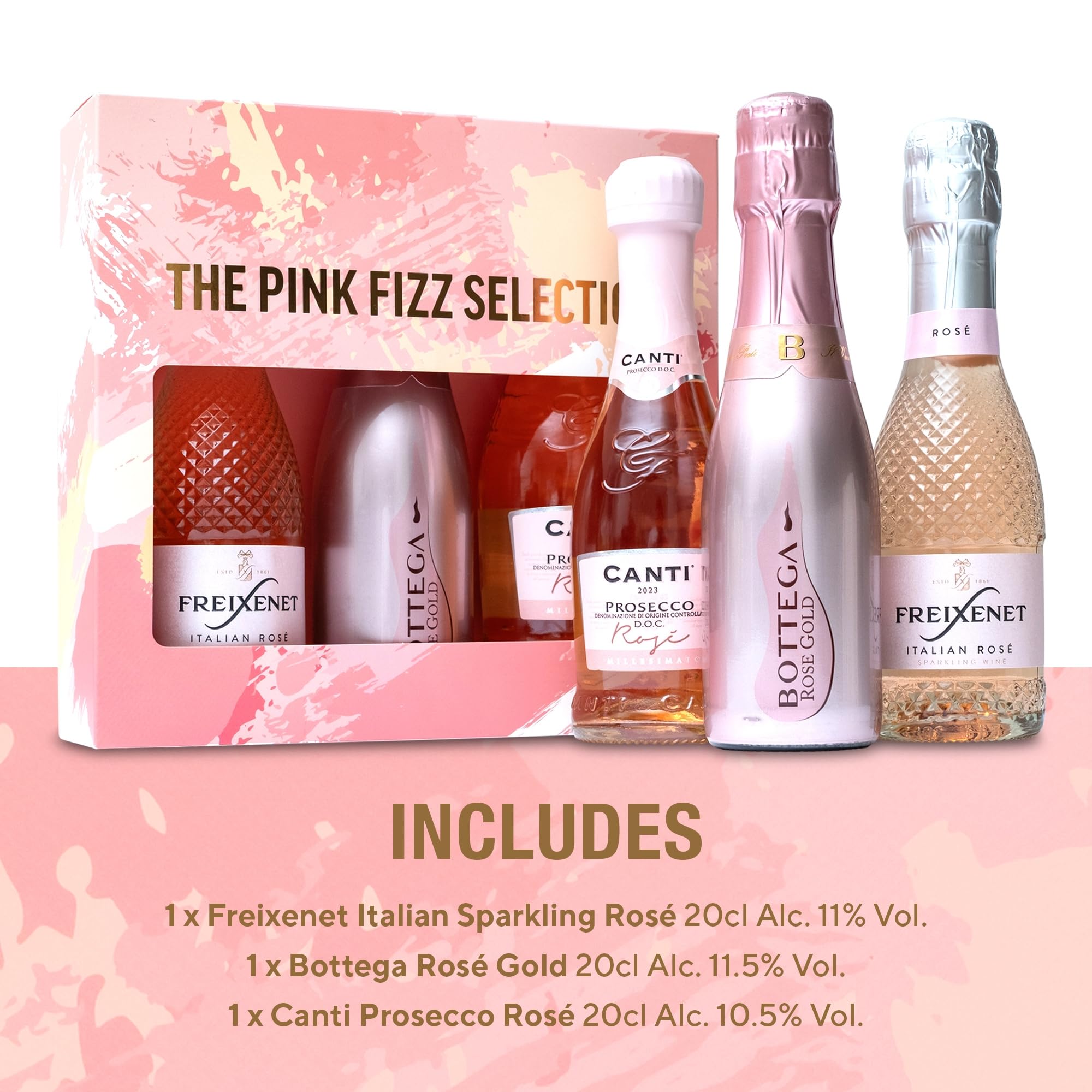 Freixenet, Bottega, Canti - Pink Fizz Prosecco Gift Set (3 x 750ml) 9