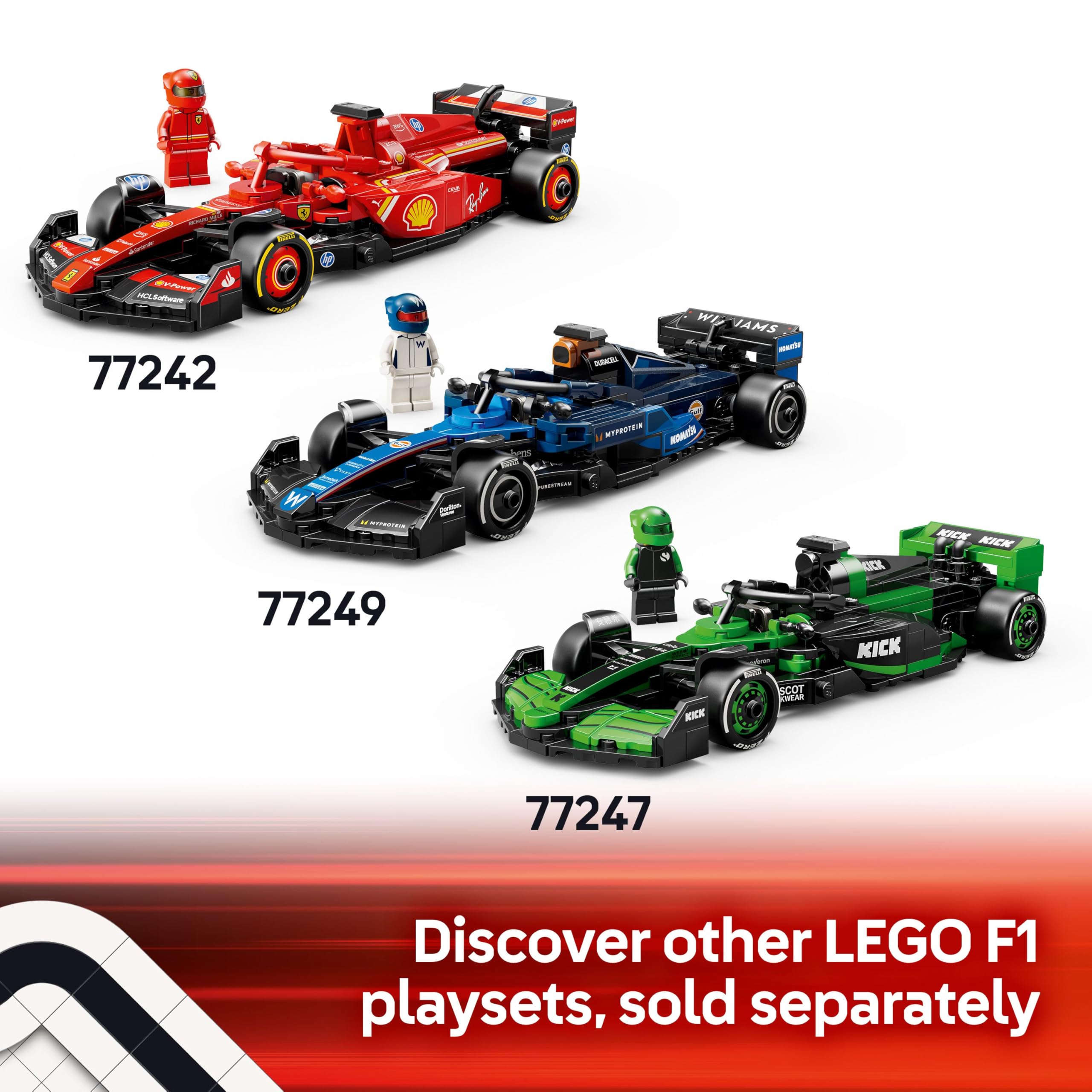 LEGO Speed Champions Aston Martin Aramco F1 AMR24 Race Car Set 77245 | Ages 10+ | Multicolor Plastic 7