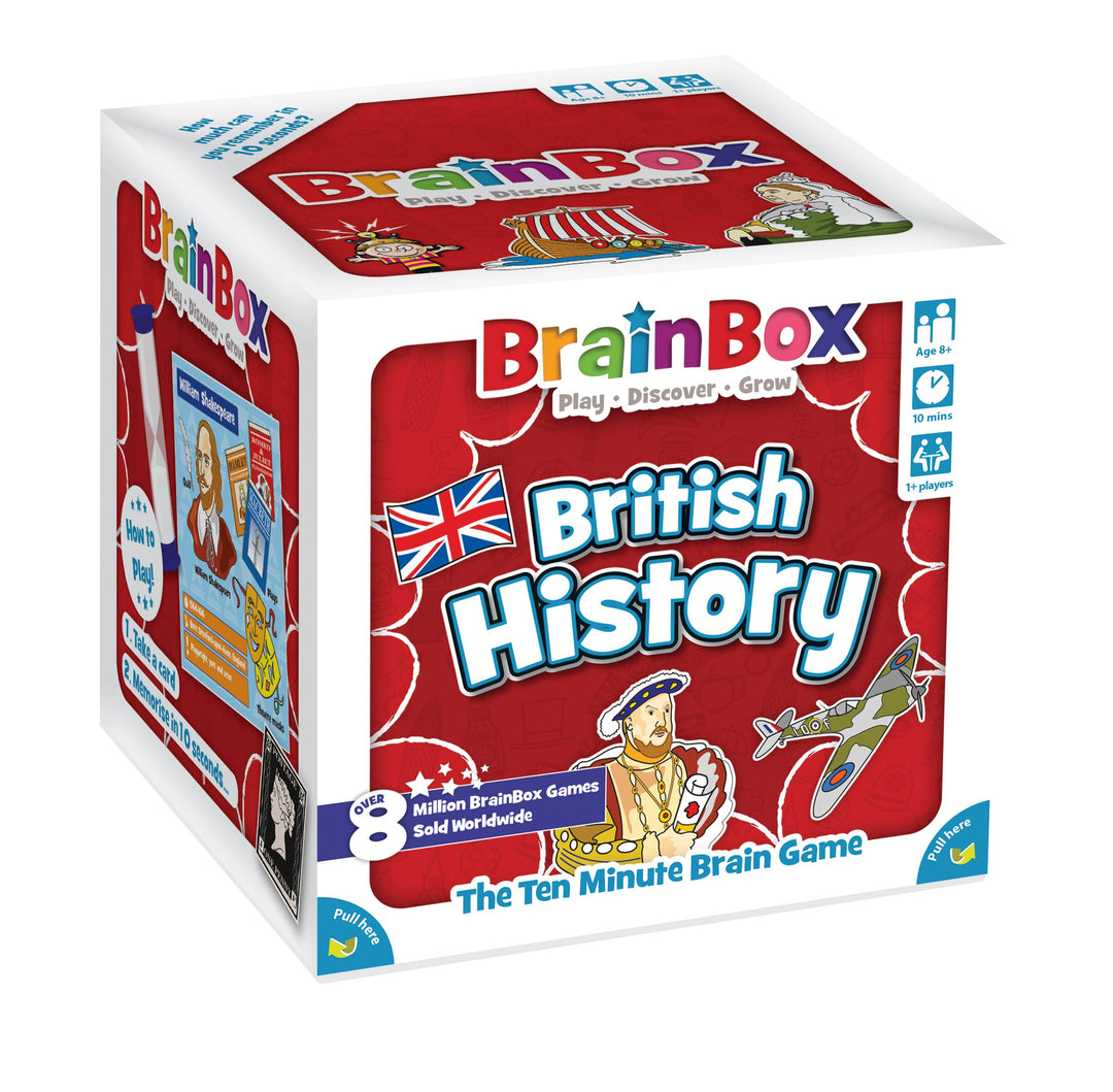 Brainbox British History (Refresh 2022) Kartenspiel, ab 8 Jahren, 1+ Spieler, 10 Minuten