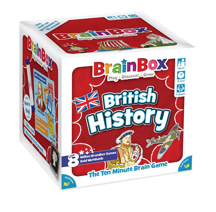 Brainbox British History (Refresh 2022) Kartenspiel, ab 8 Jahren, 1+ Spieler, 10 Minuten